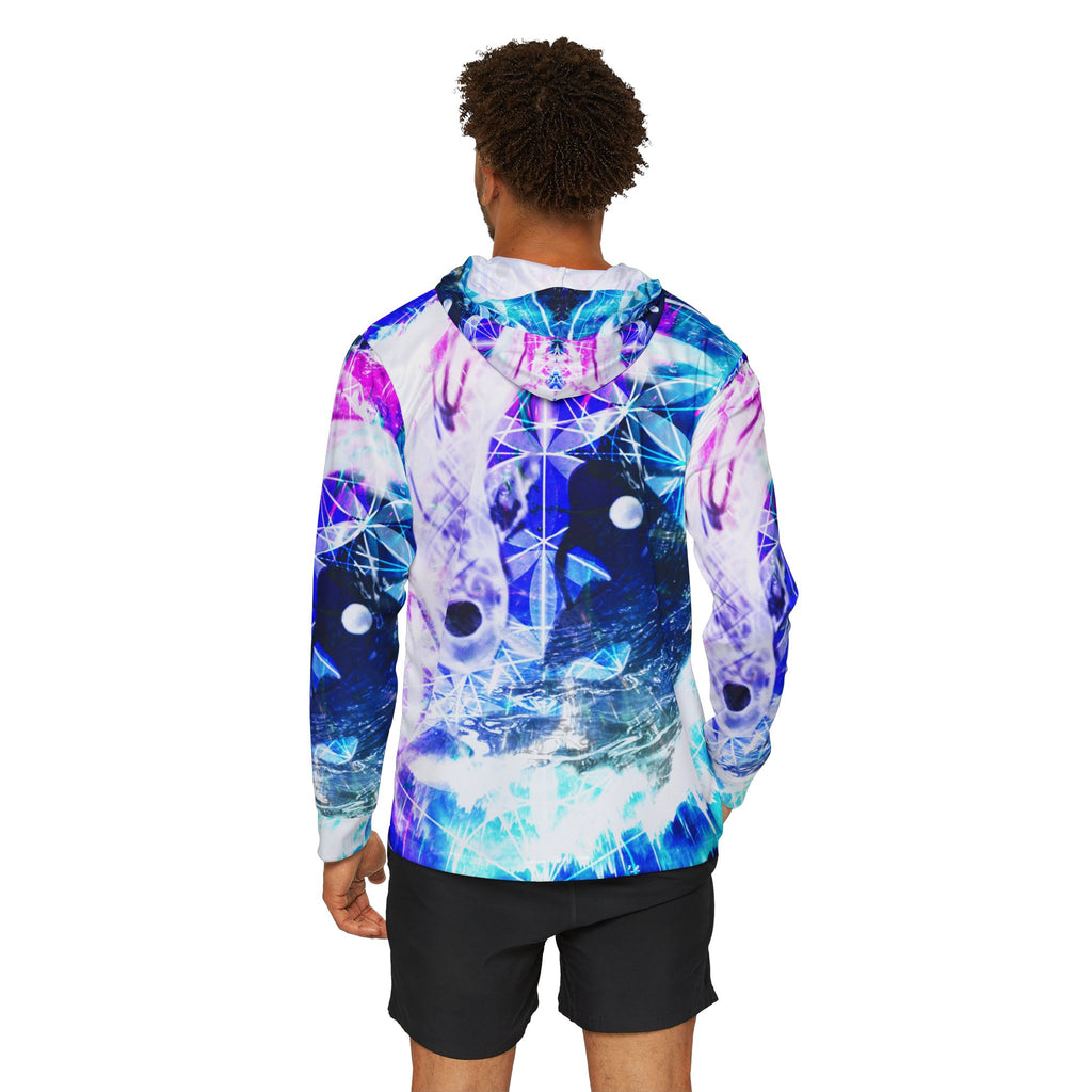 Creation's Koi Meditations Men's Sports Warmup Hoodie
