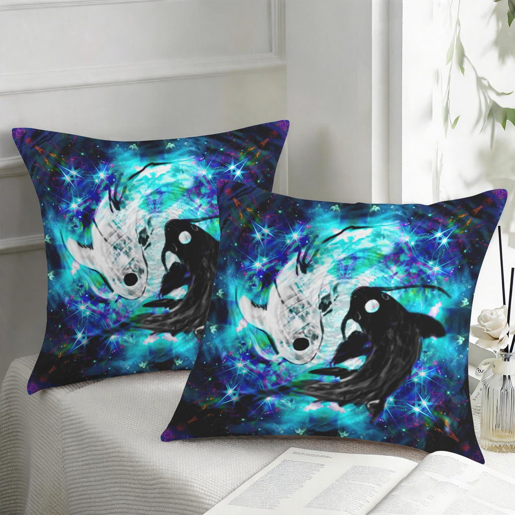Katerina's Now & Forever Koi Desires Custom Pillow Cases 18" x 18" (2-Pack) | Ships from USA
