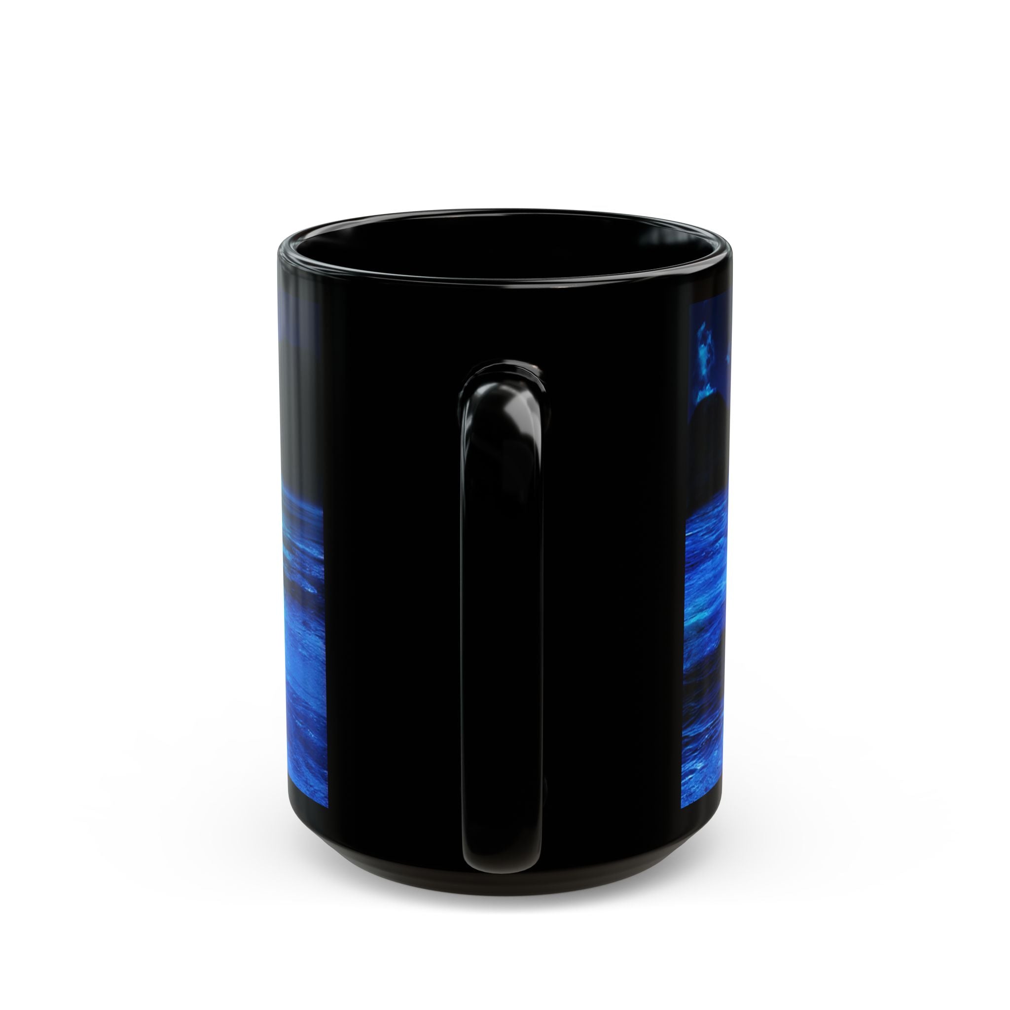 Dancing Lights Dreams Black Mug
