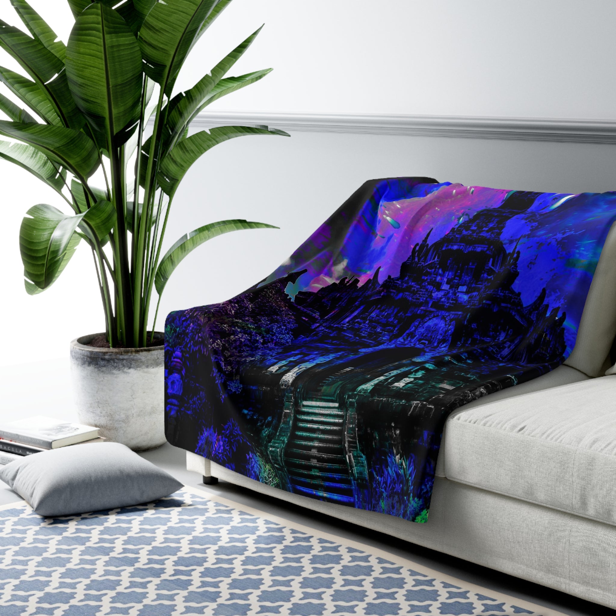 Creation's Balinese Desires Sherpa Fleece Blanket