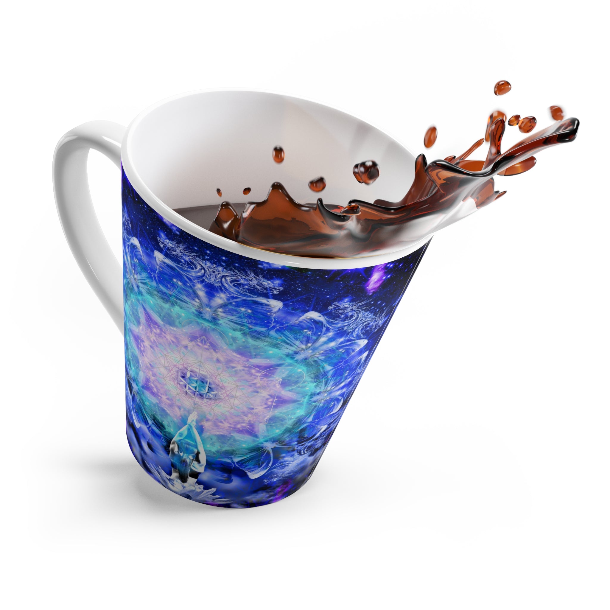 Amen Jin's Katerina's Eros and Psyche Metamorphosis Meditations Latte Mug