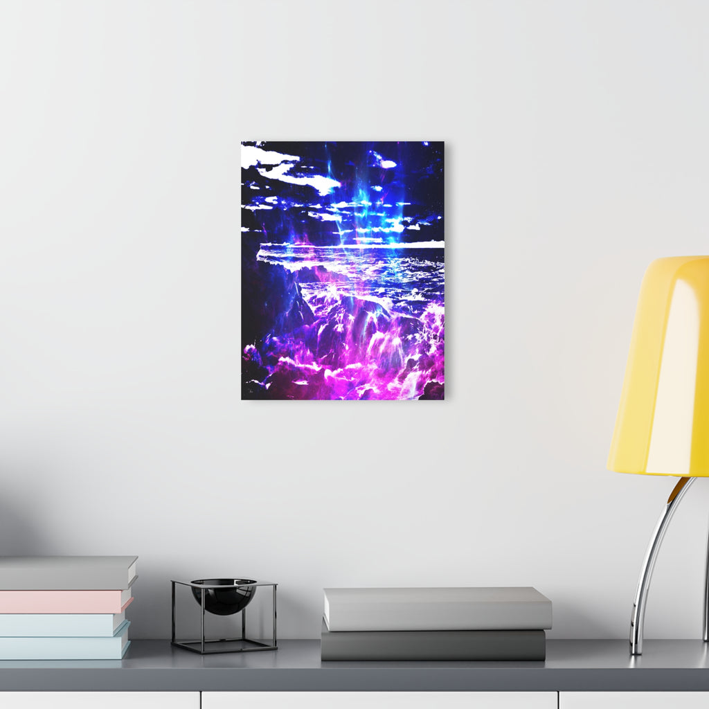 Amethyst Cosmic Falls Dreams Acrylic Prints (French Cleat Hanging)