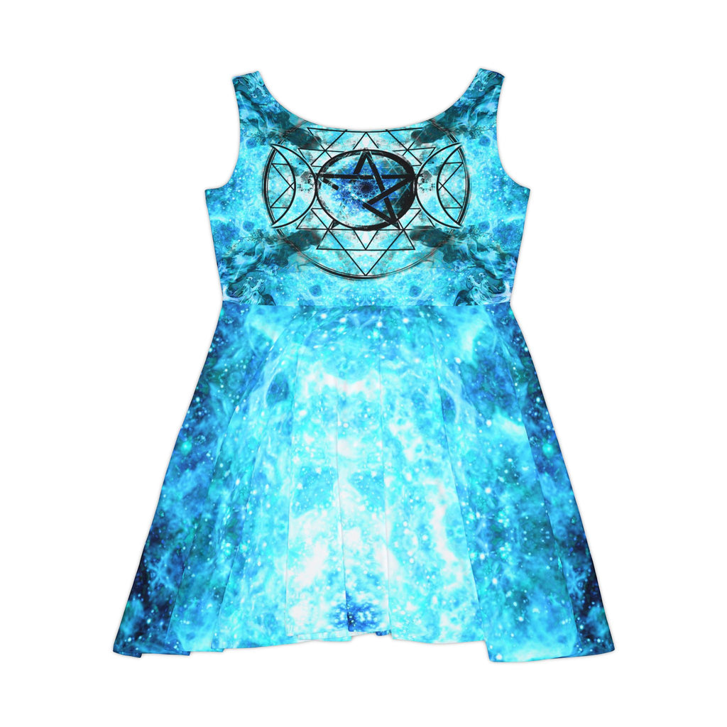 Amen Jin's all the White Horses Triple Goddess Meditations Women's Skater Dress