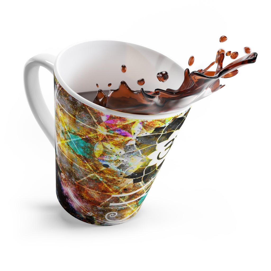 Amen Jin's Desire to Breathe Again Fairy Om Meditations Latte Mug
