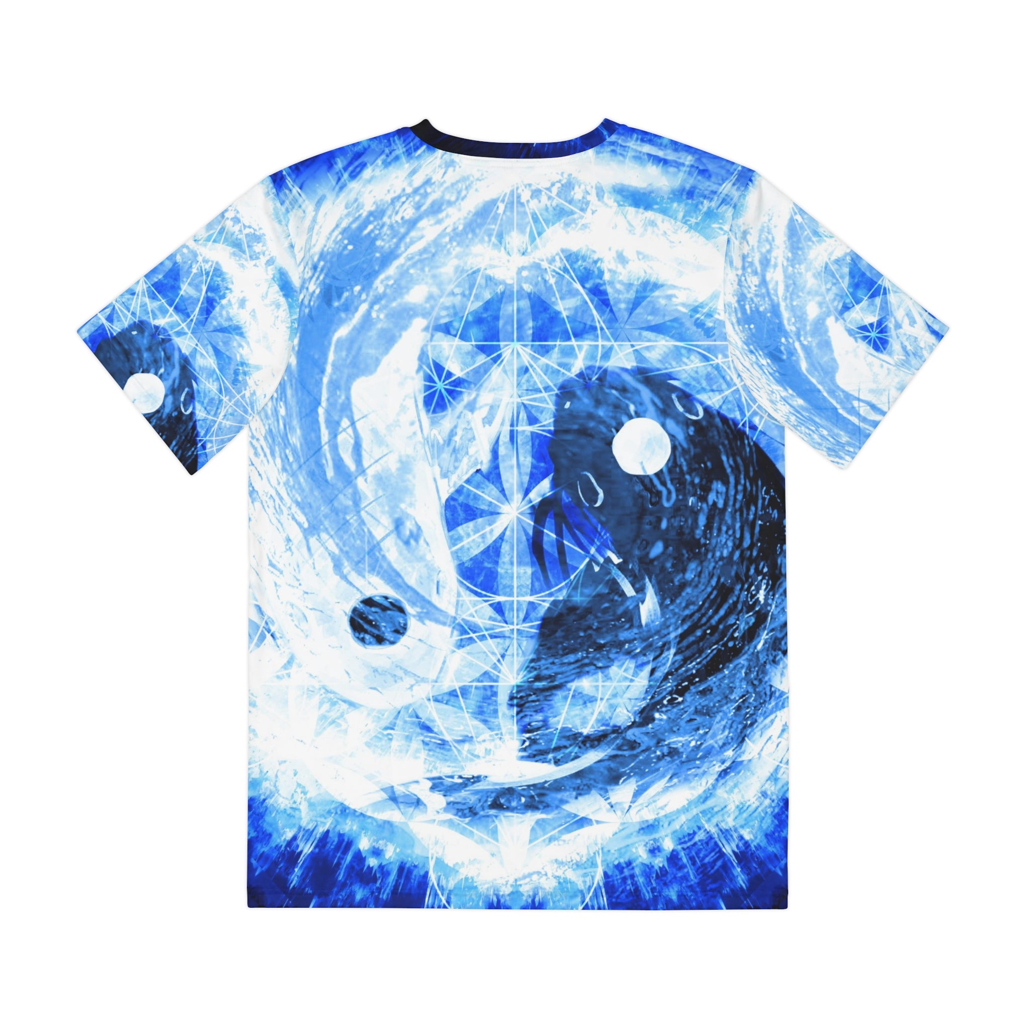 Amen Jin's Blue Sun Koi Meditations Men's Polyester Tee