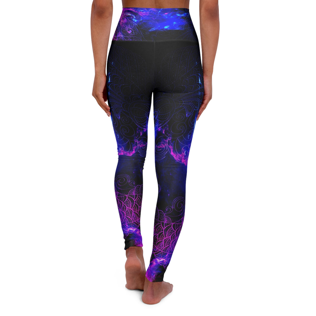 Amethyst Koi Dreams High Waisted Yoga Leggings