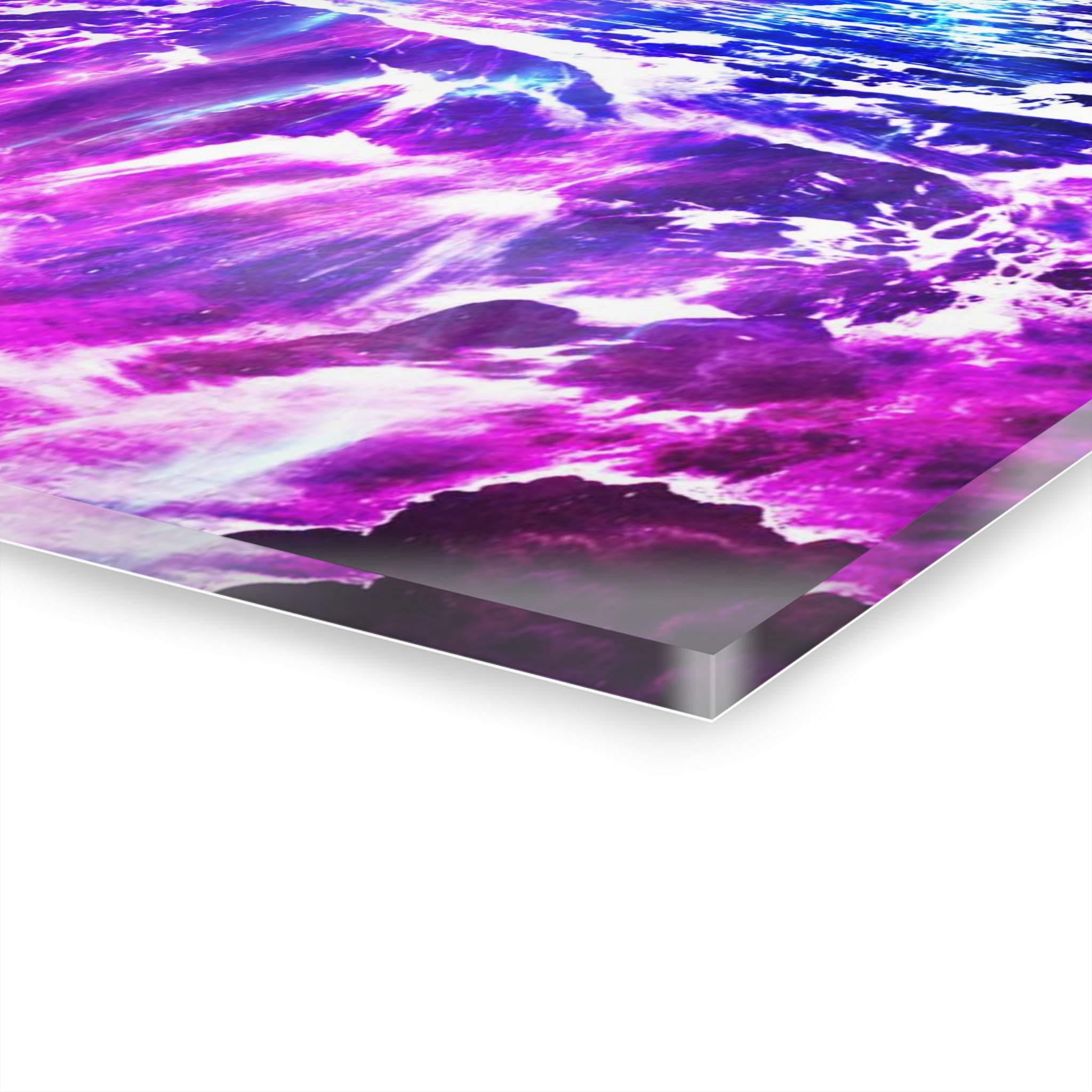 Amethyst Cosmic Falls Dreams Acrylic Prints (French Cleat Hanging)