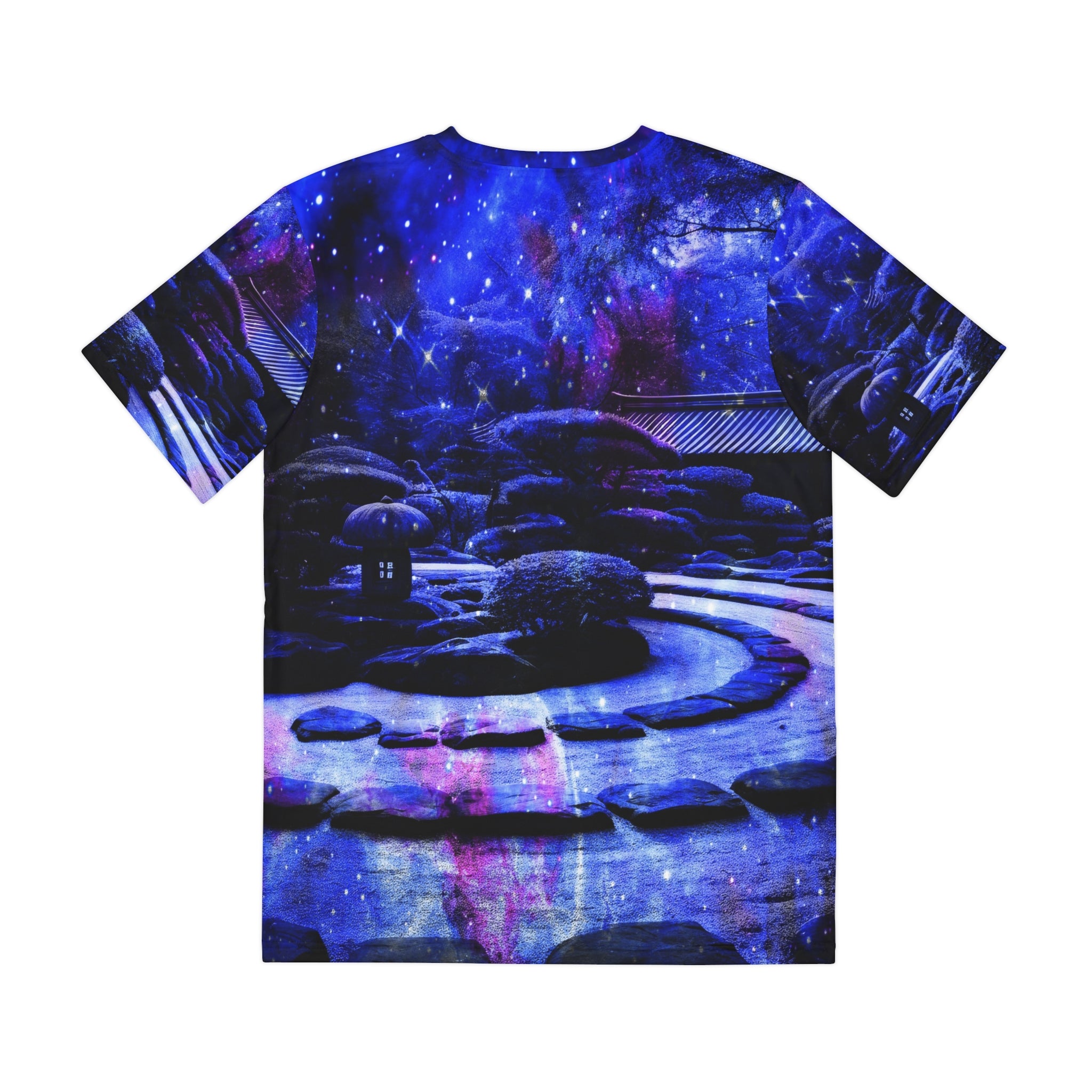 Lover's Tranquil Garden Dreams Men's Polyester Tee