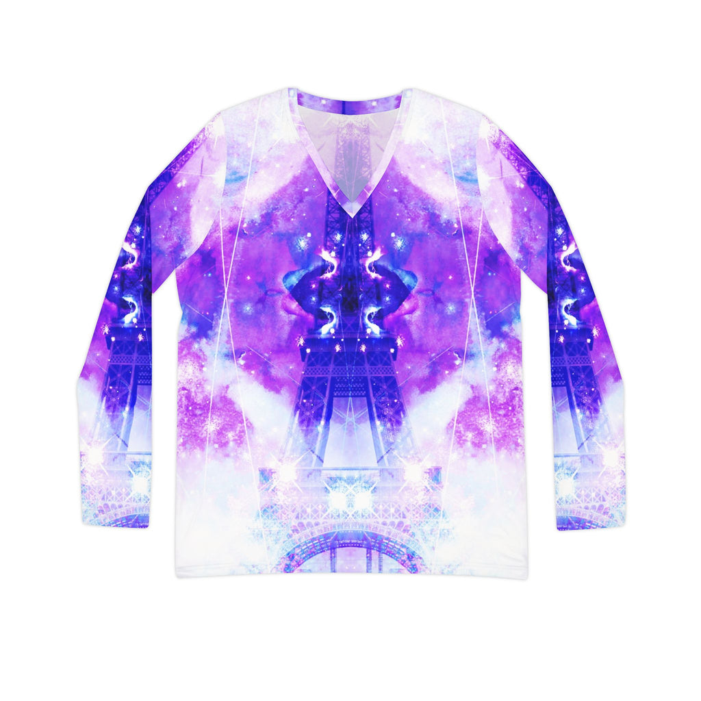 Amen Jin's Perfect Union Desires Parisian Dreams Long Sleeve V-neck Shirt