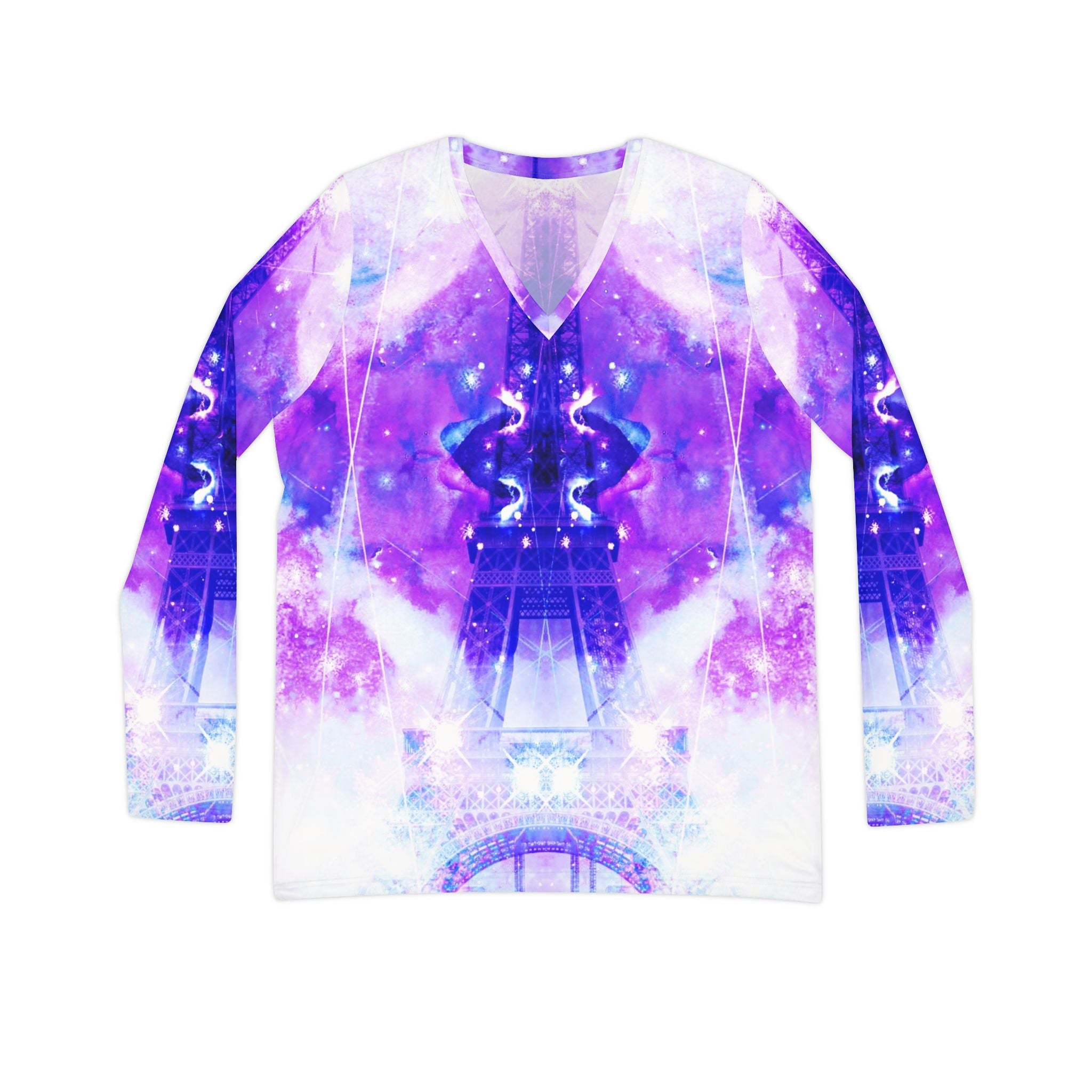 Amen Jin's Perfect Union Desires Parisian Dreams Long Sleeve V-neck Shirt