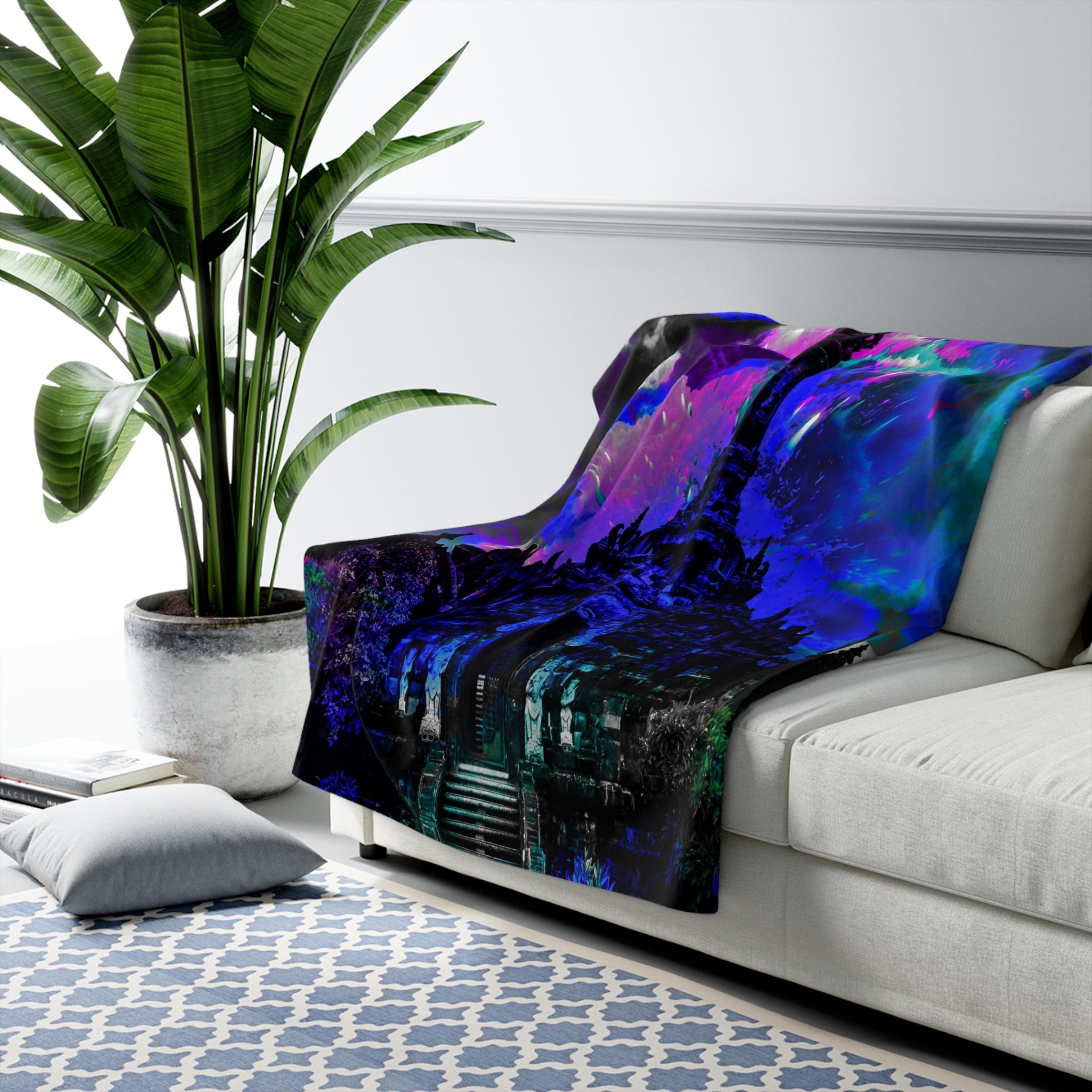 Creation's Balinese Desires Sherpa Fleece Blanket