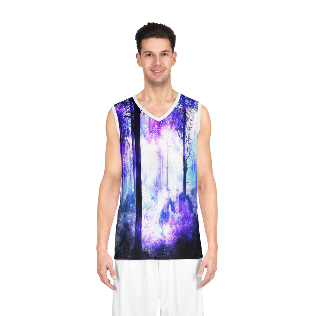 Rainbow Universe Mystic Night Dreams Basketball Jersey