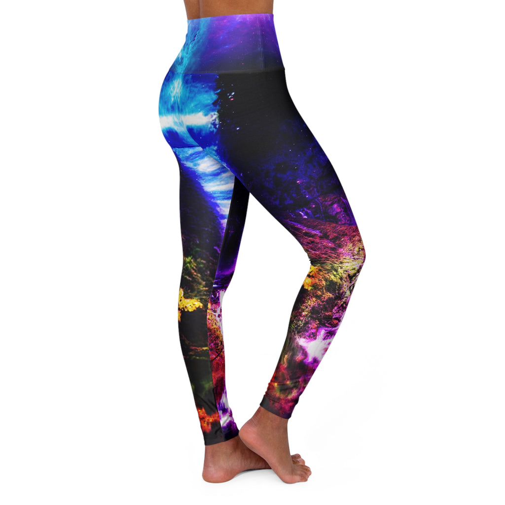 Creation's Heaven Abalone Lake Dreams  High Waisted Yoga Leggings