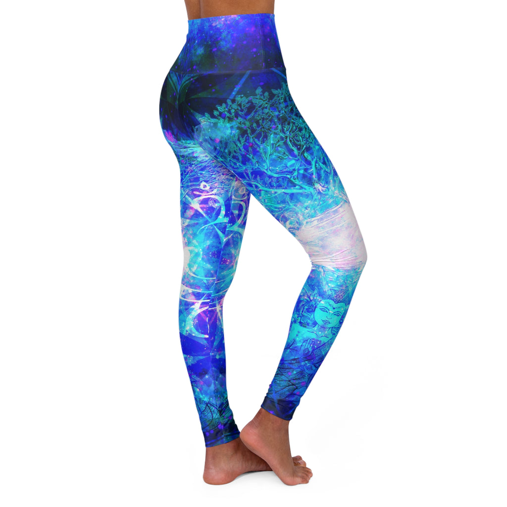 Amen Jin's Memories of Yesterday Buddha Meditations High Waisted Yoga Leggings