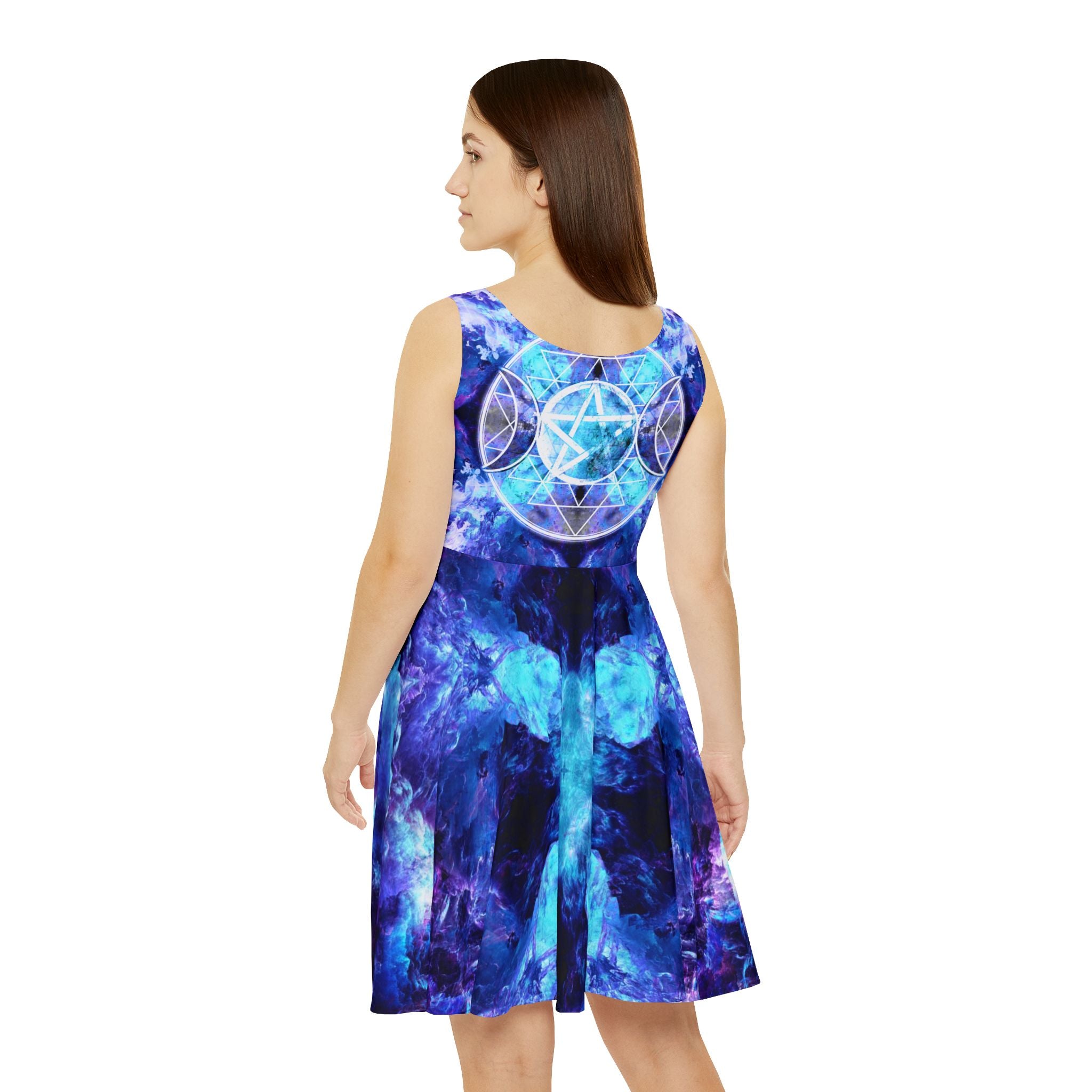 Amen Jin's Dragon's Gate Triple Goddess Meditations Women's Skater Dress