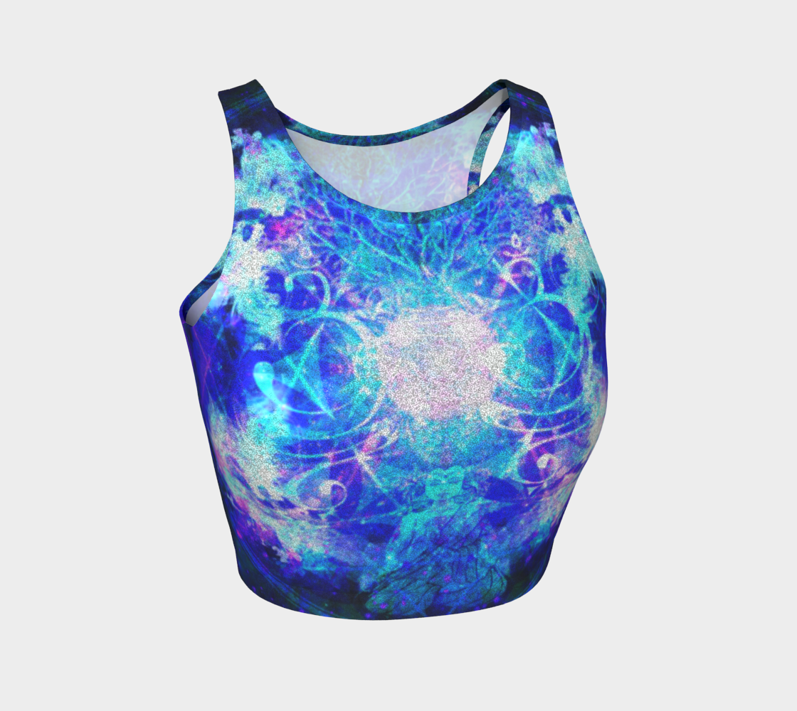 Amen Jin's Memories of Yesterday Buddha Meditations Athletic Crop Top