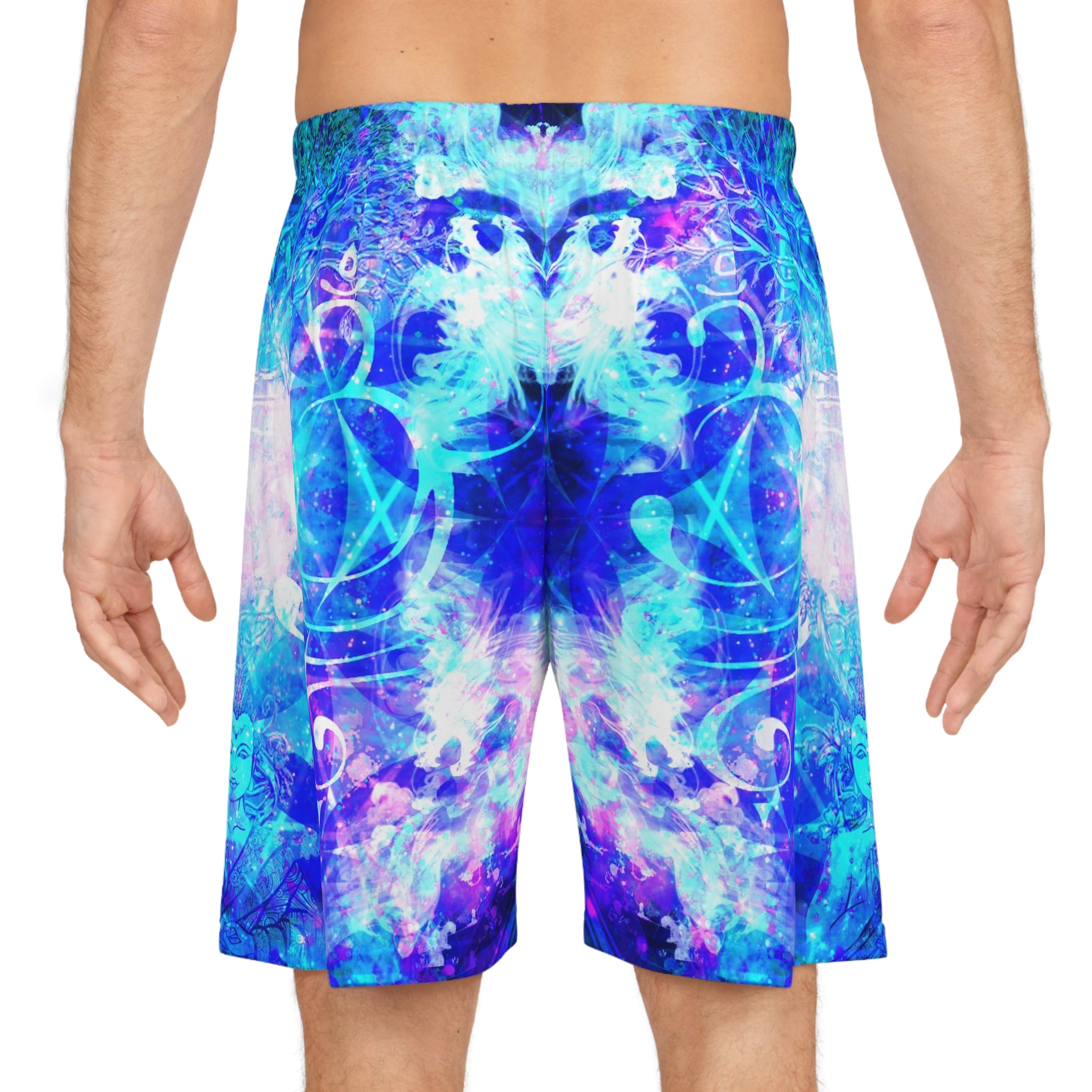 Amen Jin's Memories of Yesterday Buddha Meditations Basketball Shorts