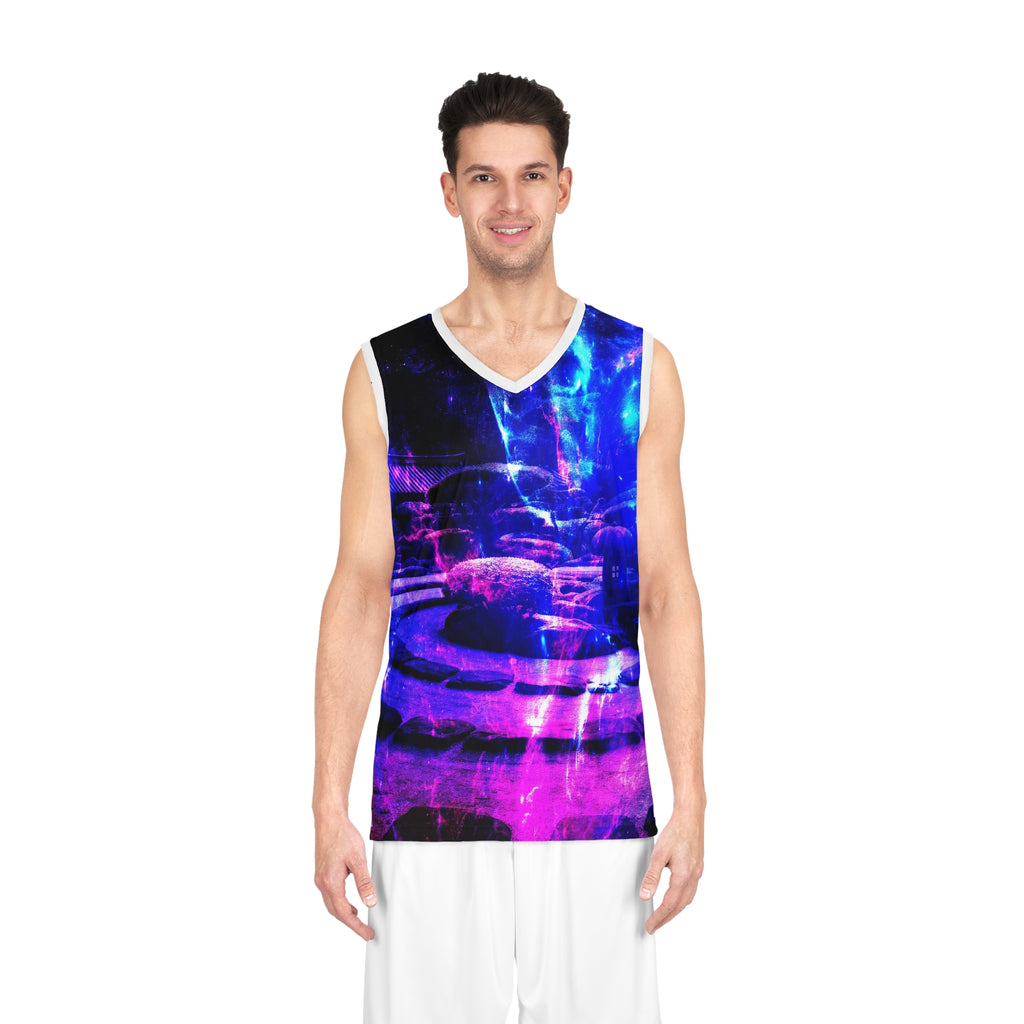 Amethyst Tranquil Garden Dreams Basketball Jersey