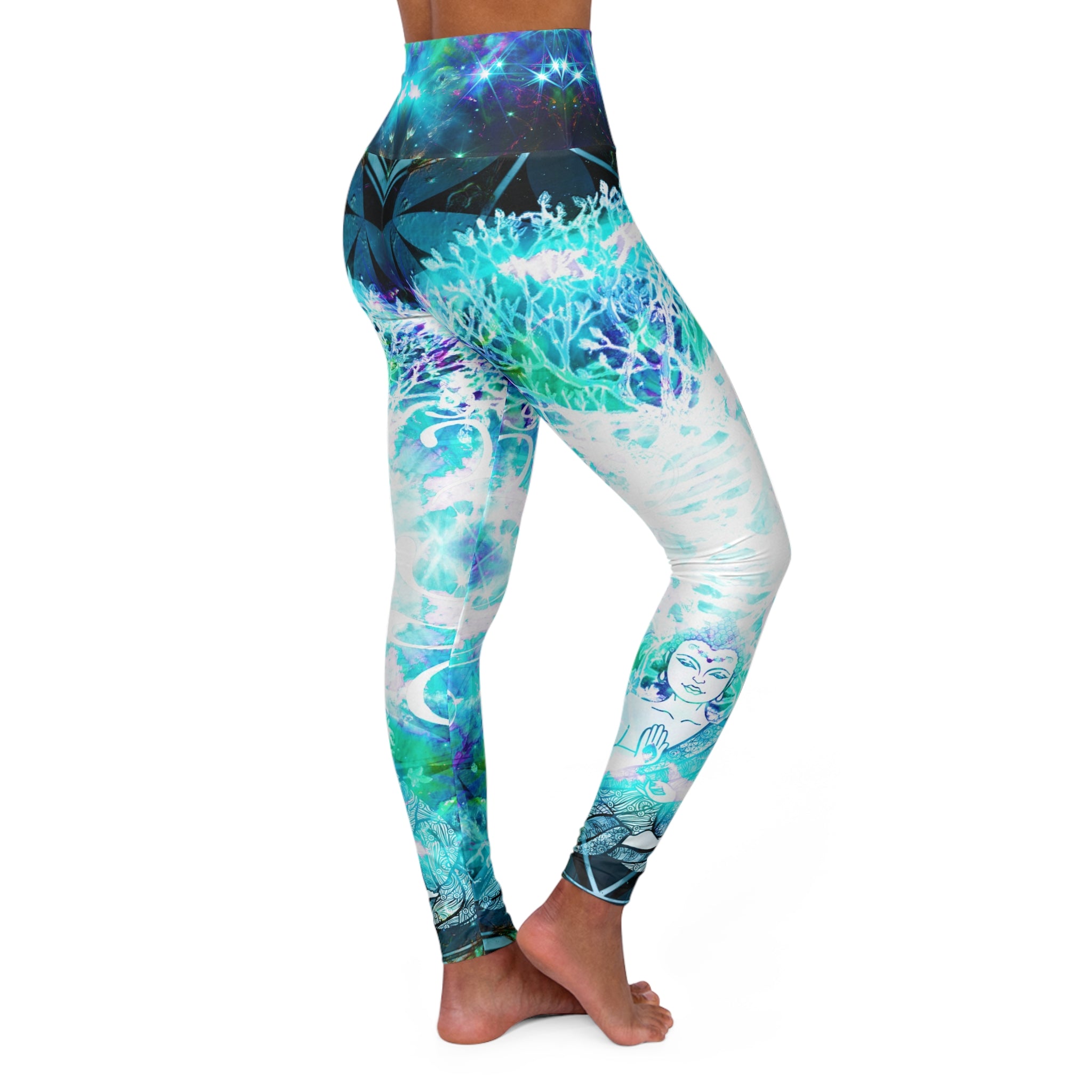 Katerina's Now and Forever Buddha Meditations High Waisted Yoga Leggings