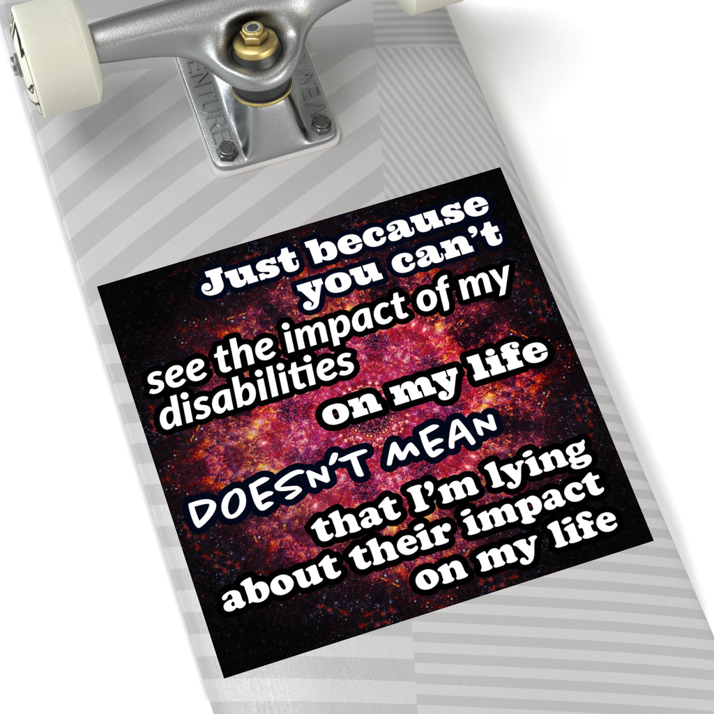 Katerina's Battle Symphony Desires 2023 "Just Because You Can't" Square Stickers, Indoor\Outdoor