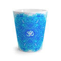 Amen Jin's Blue Sun Om Meditations Latte Mug