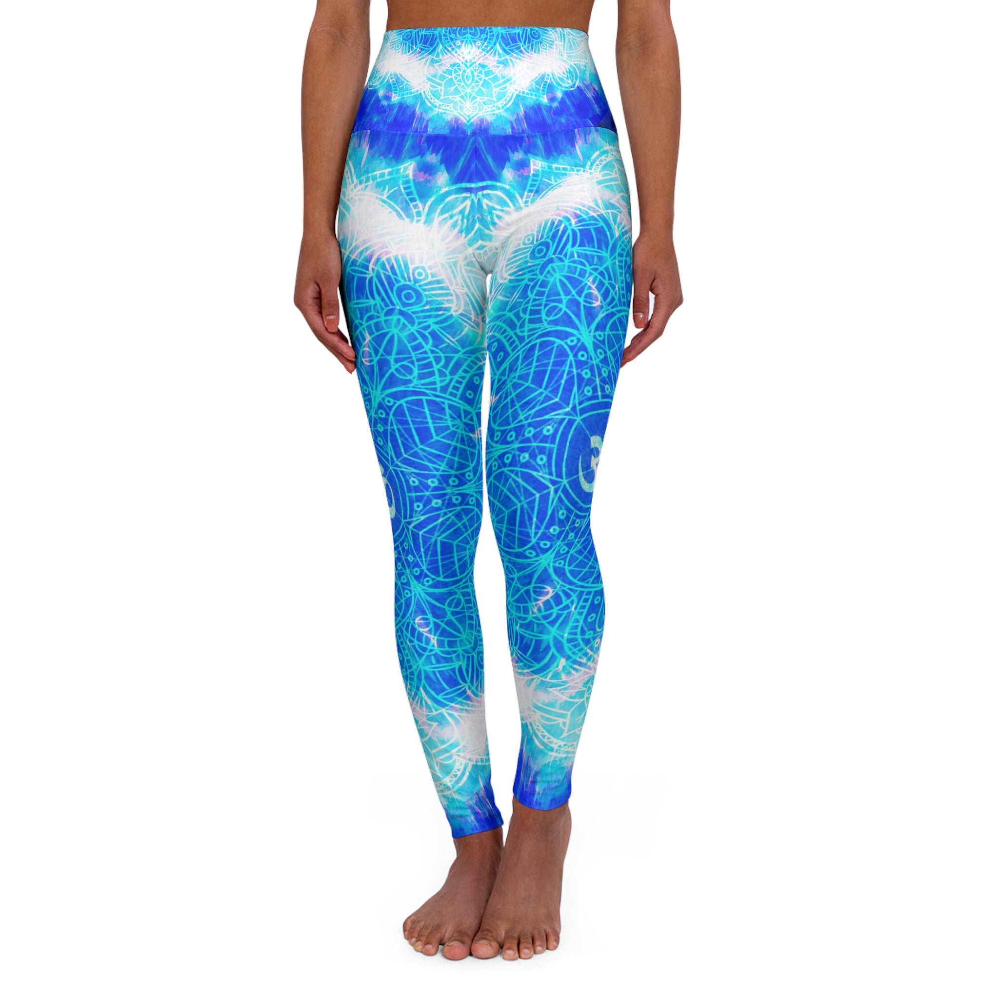 Amen Jin's Blue Sun Om Meditations Yoga Leggings