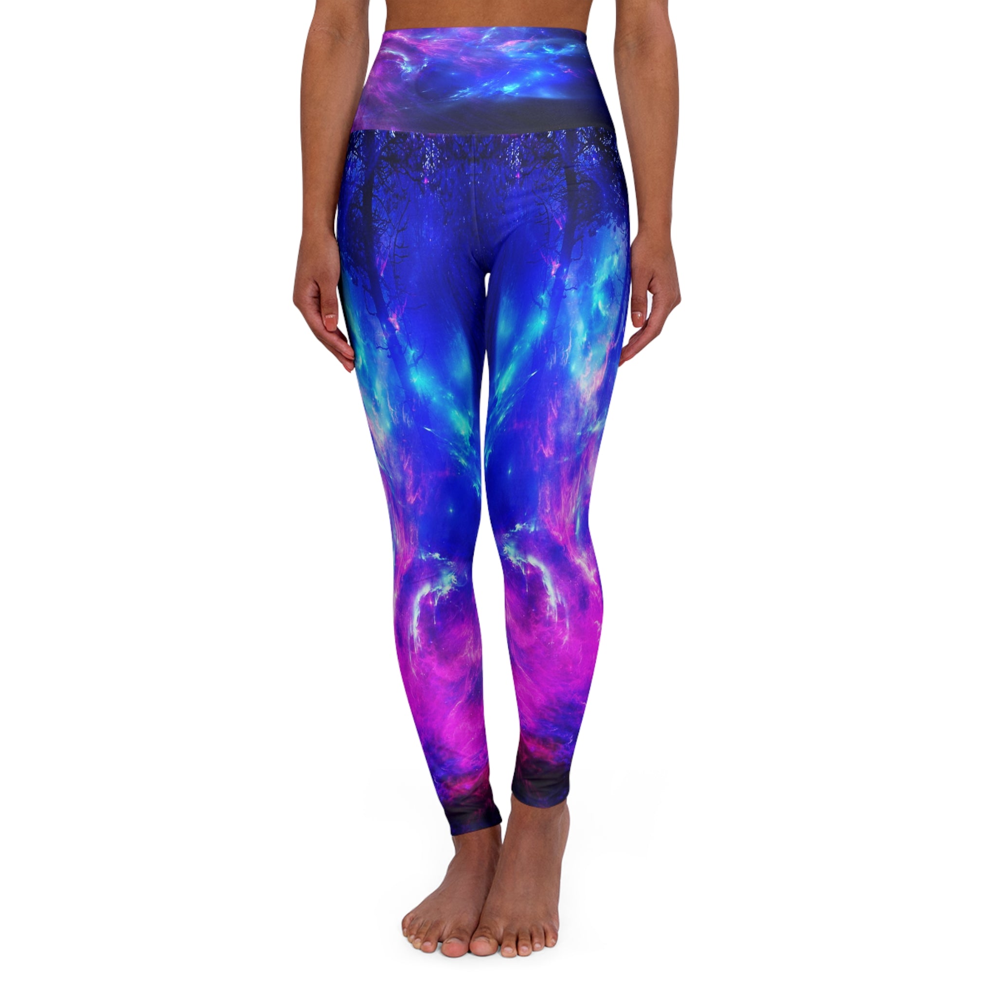 Amethyst Mystic Night Dreams High Waisted Yoga Leggings