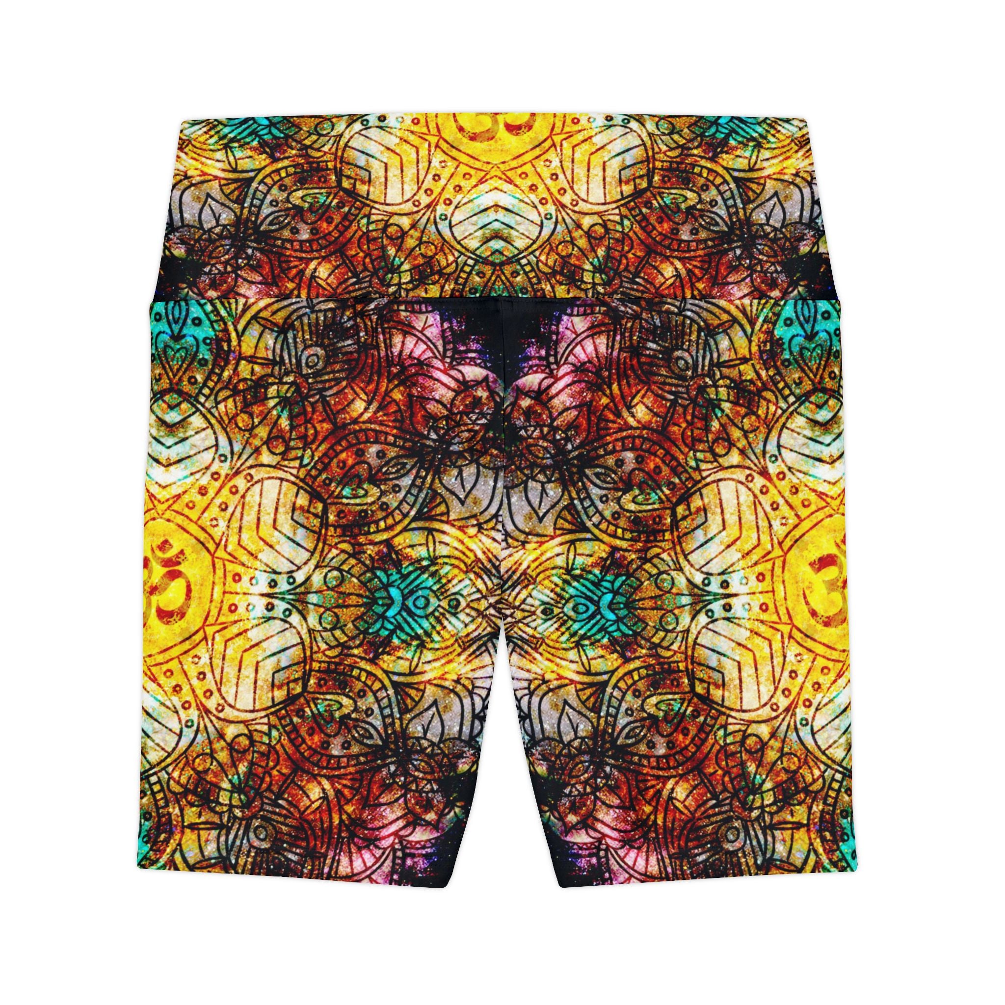 Amen Jin's Desires to Breathe Again Om Meditations Women's Workout Shorts