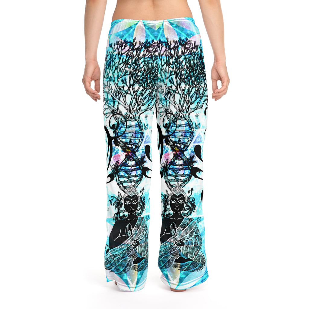 Amen Jin's All the White Horses Buddha Meditations Women's Pajama Pants