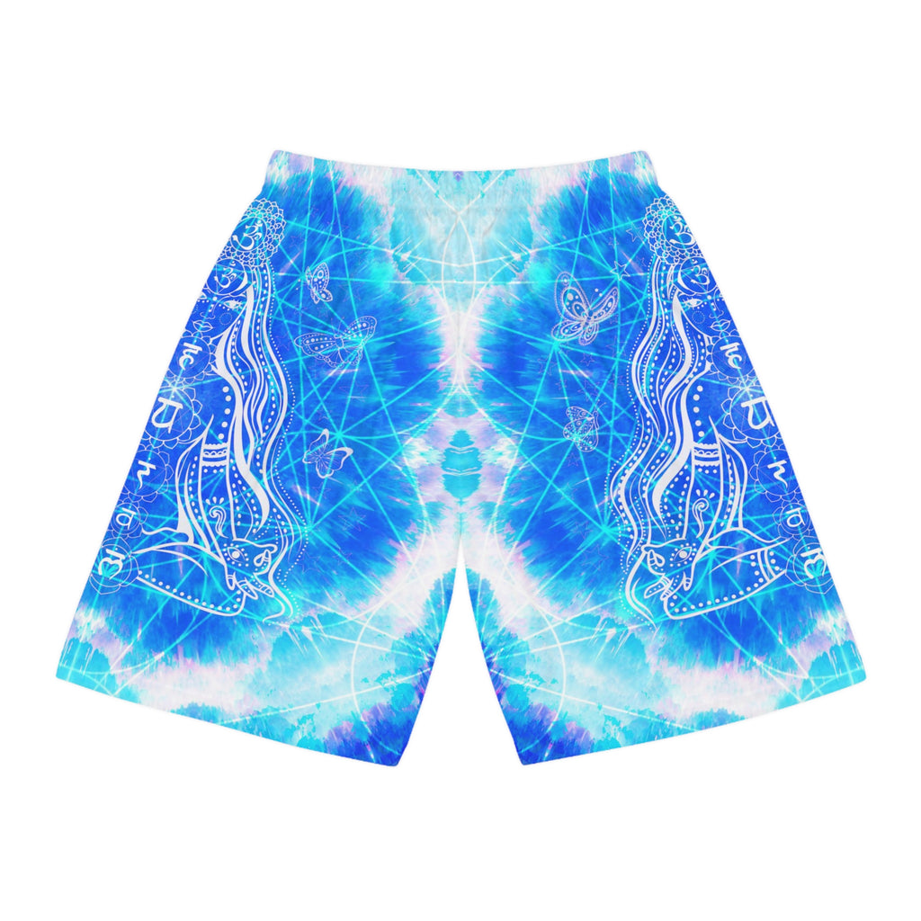 Amen Jin's Blue Sun Cosmic Meditations Basketball Shorts