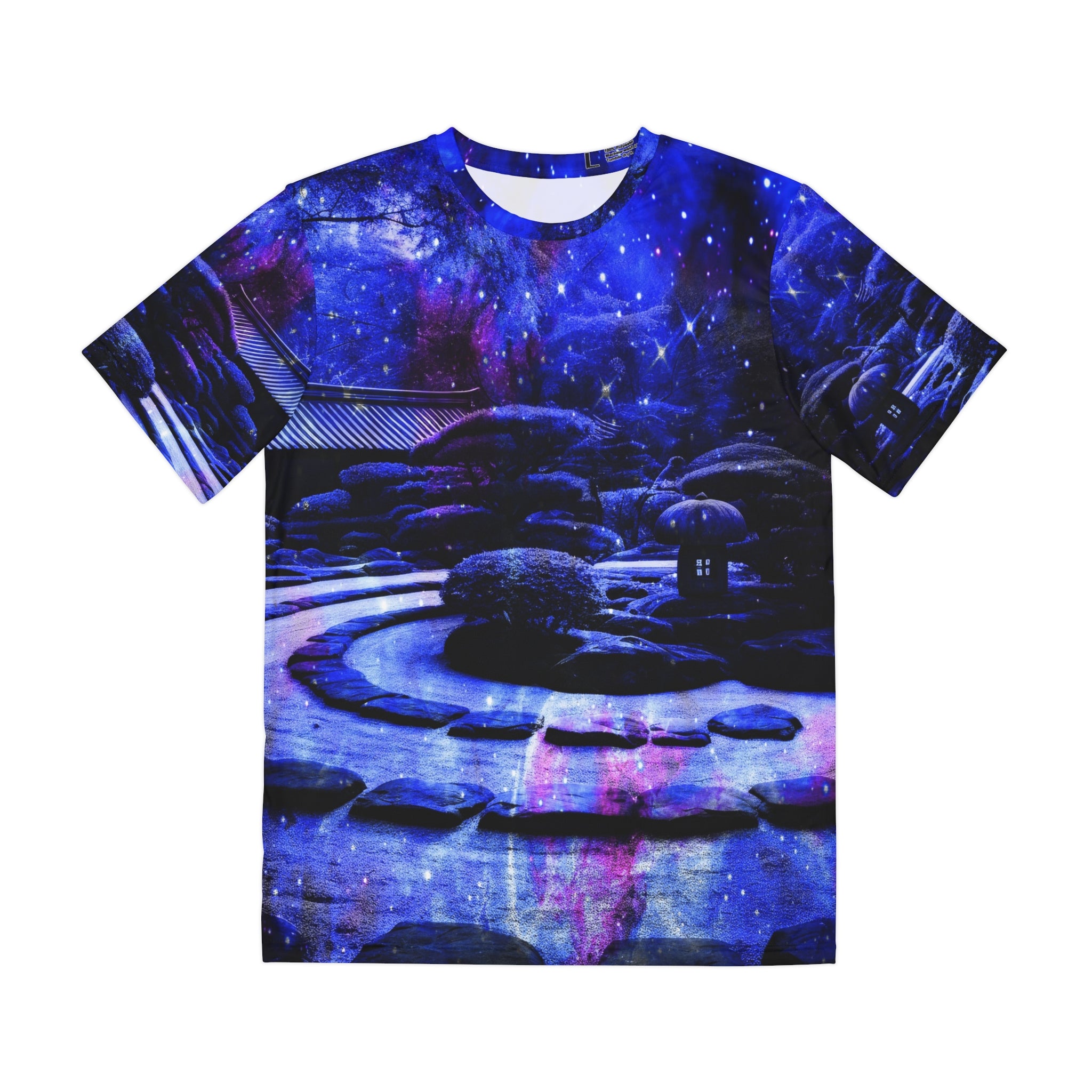 Lover's Tranquil Garden Dreams Men's Polyester Tee