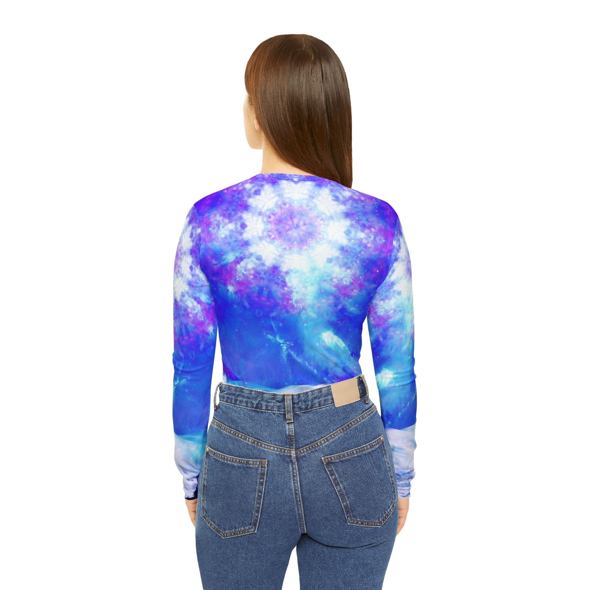 Ajna Serenity Bay Dreams Women's Long Sleeve V-neck Shirt