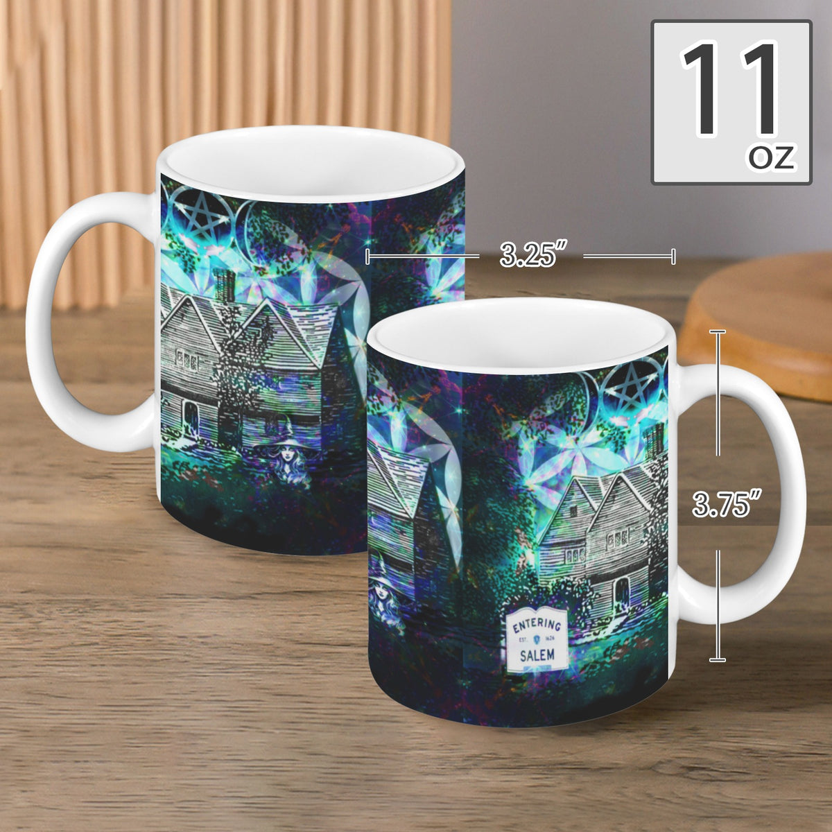 Katerina's Now & Forever Salem Witch Meditations Custom White Mug(11OZ)(Set of 2) | Ships from USA