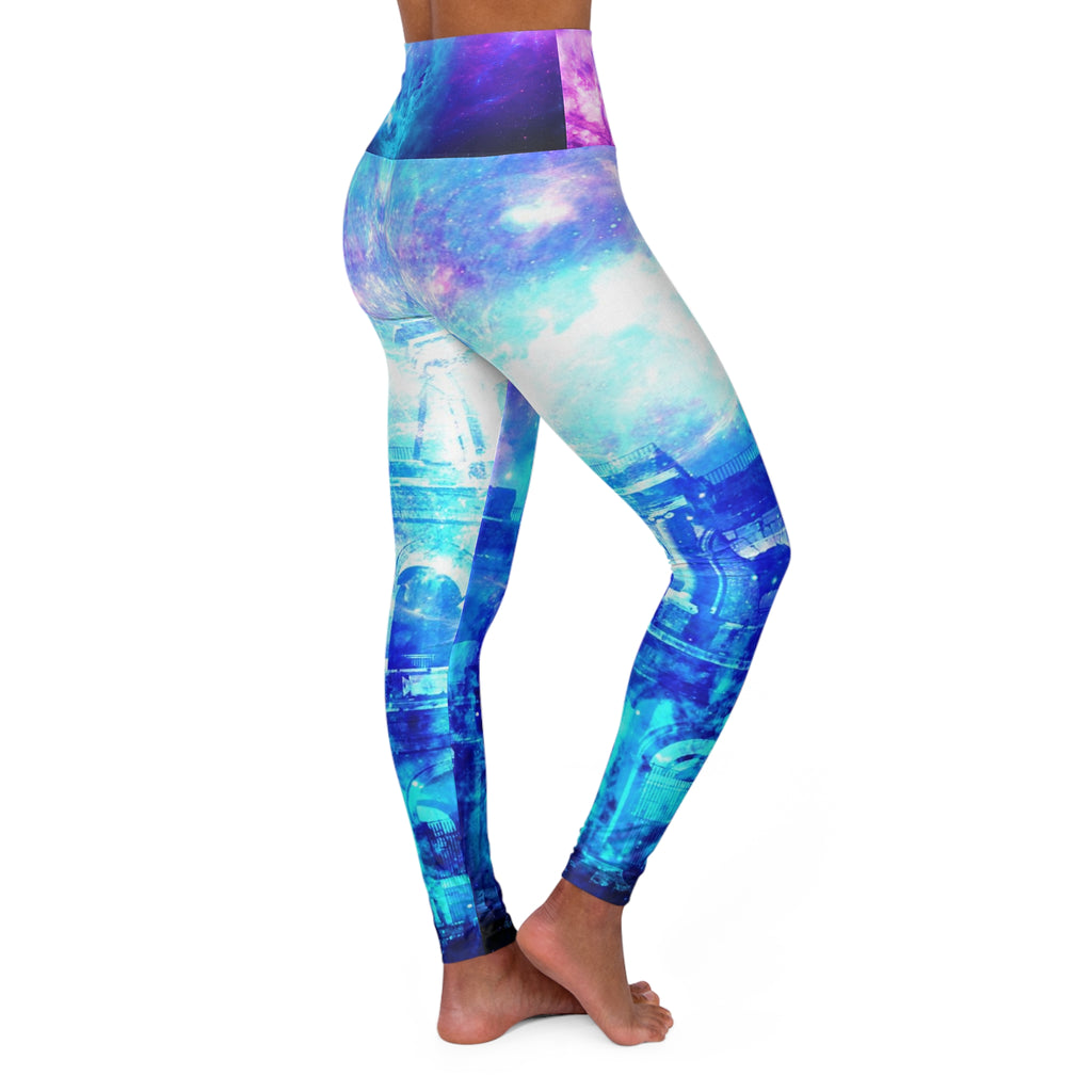 Creation's Heaven Dreams of Roman Patterns Past High Waisted Yoga Leggings