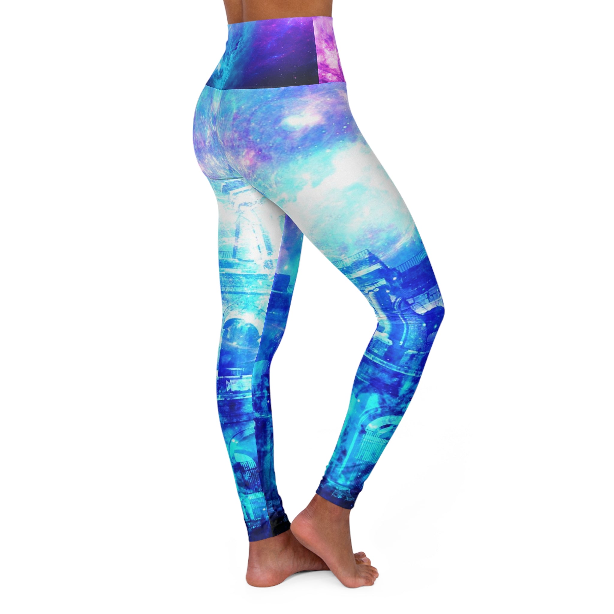 Creation's Heaven Dreams of Roman Patterns Past High Waisted Yoga Leggings
