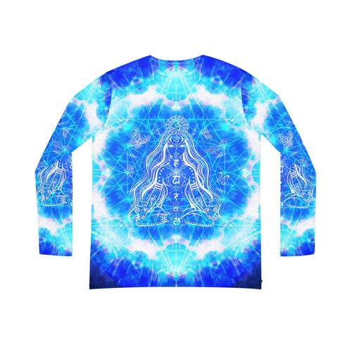 Amen Jin's Blue Sun Cosmic Meditations Women's Long Sleeve V-neck Shirt