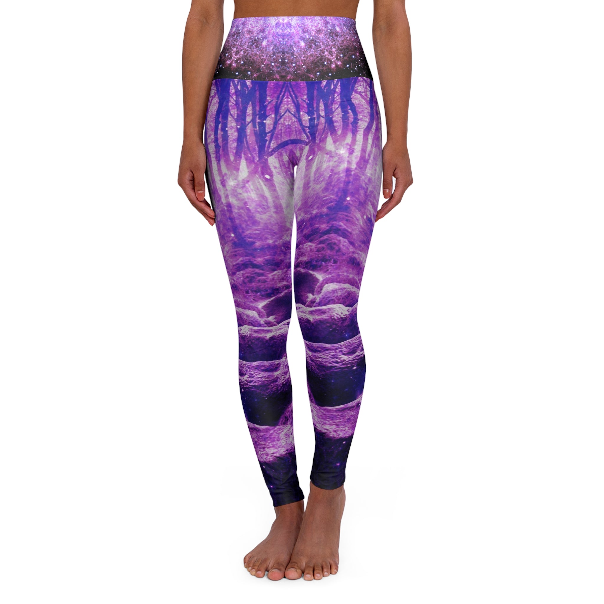 Sahasara Desires Clearing in the Forest Dreams High Waisted Yoga Leggings