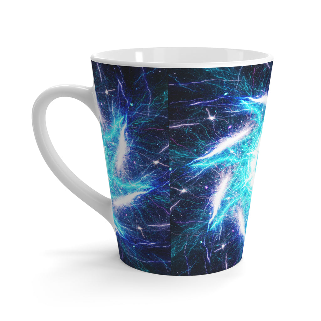 Katerina's Mandala of Electric Dragon Fire Desires Latte Mug
