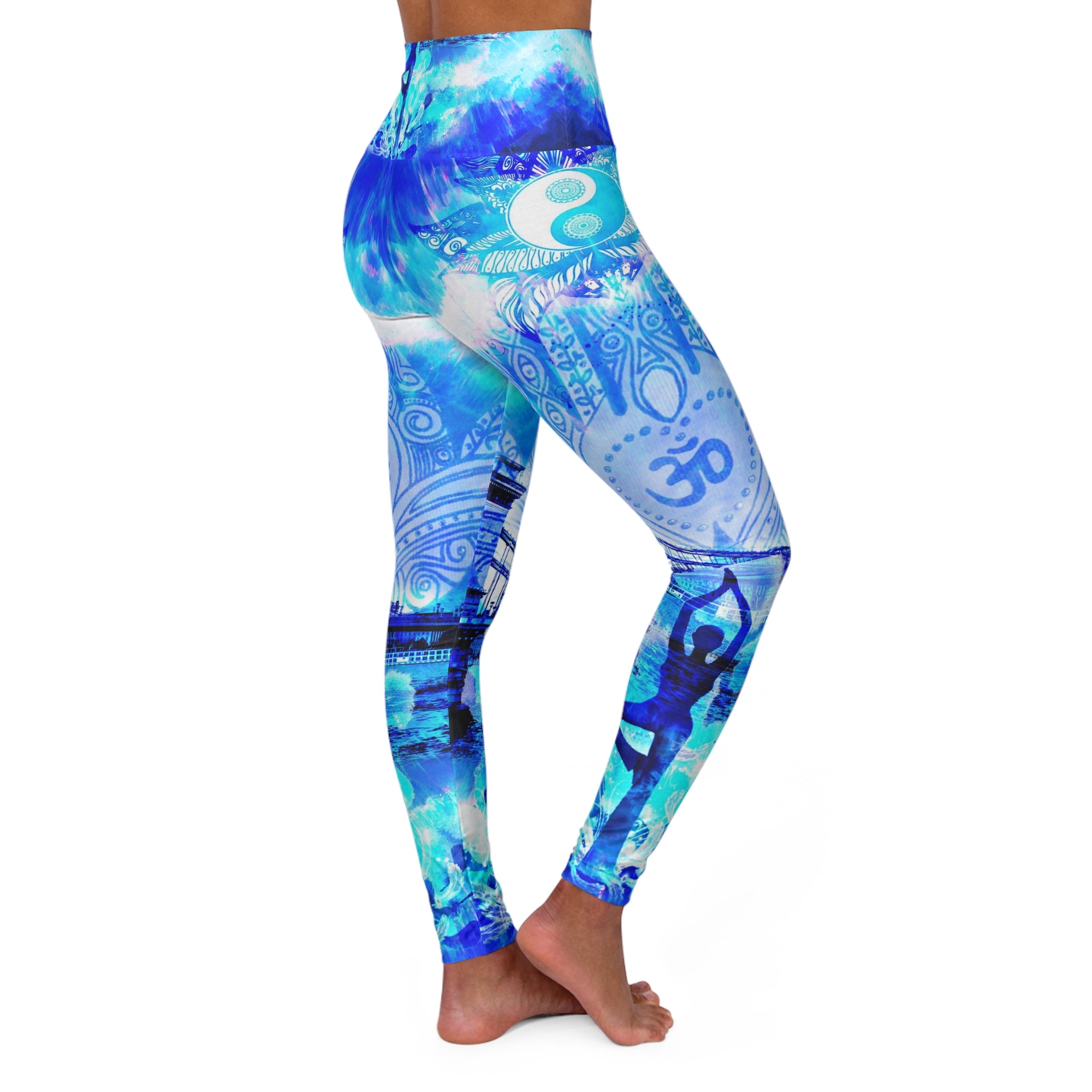 Amen Jin's Blue Sun Budapest Meditations High Waisted Yoga Leggings