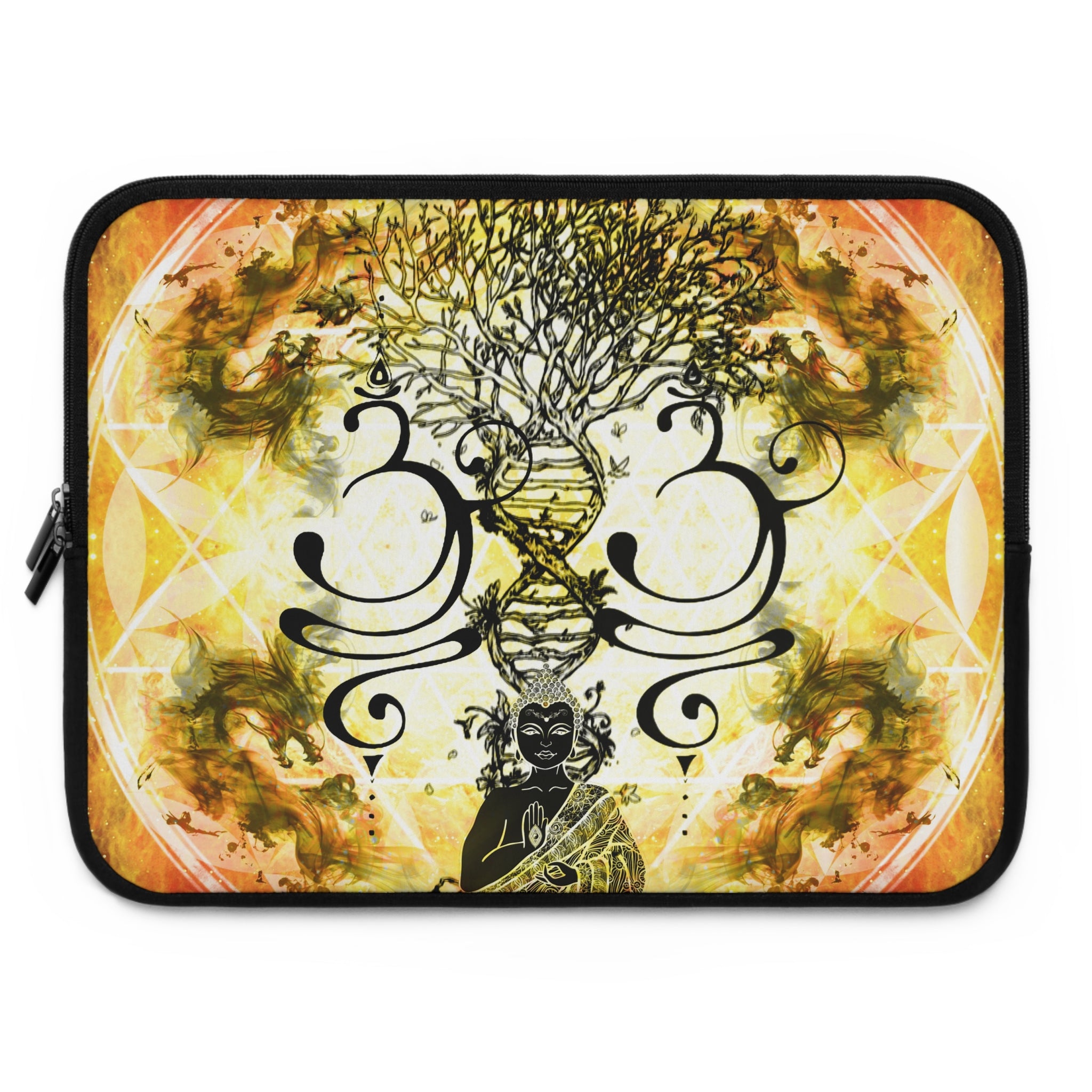 Katerina's Golden Desires Buddha Meditations Laptop Sleeve