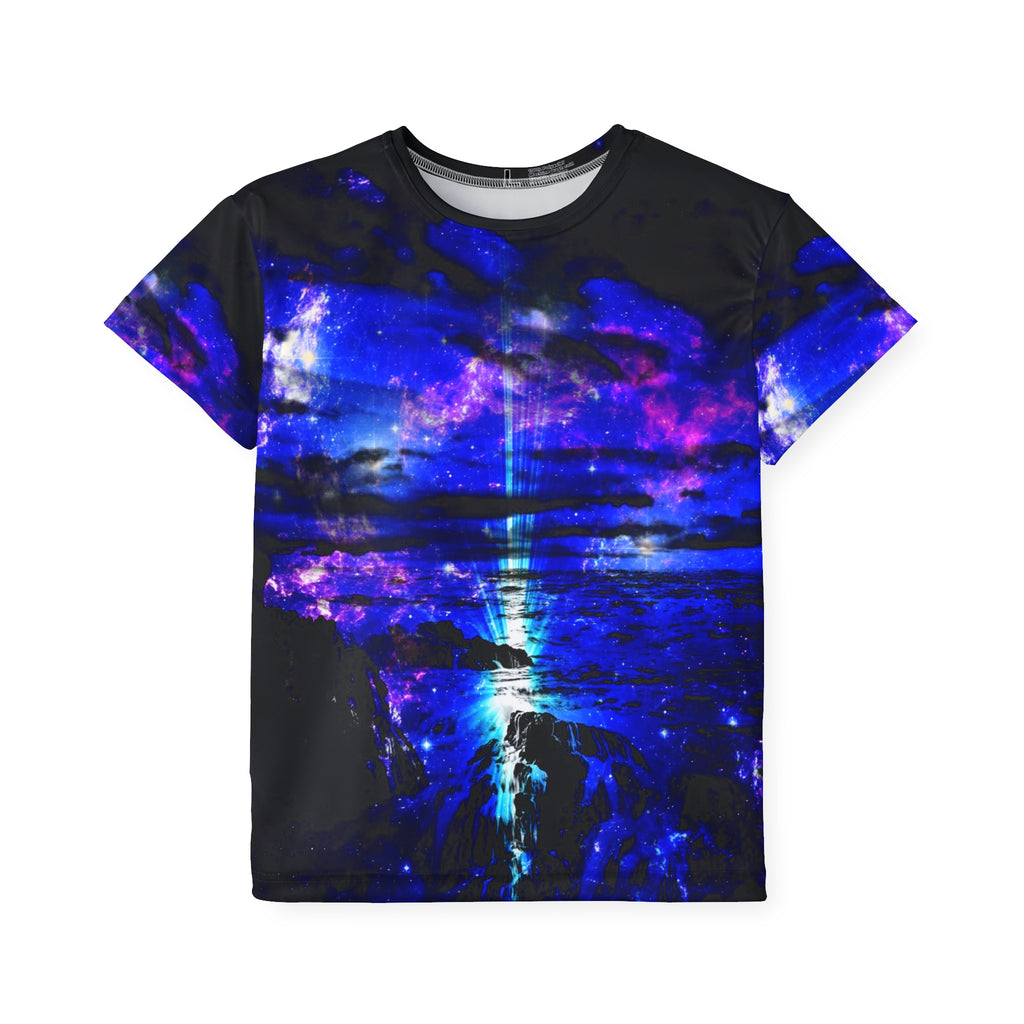 Iridescent Cosmic Falls Dreams Kids Sports Jersey