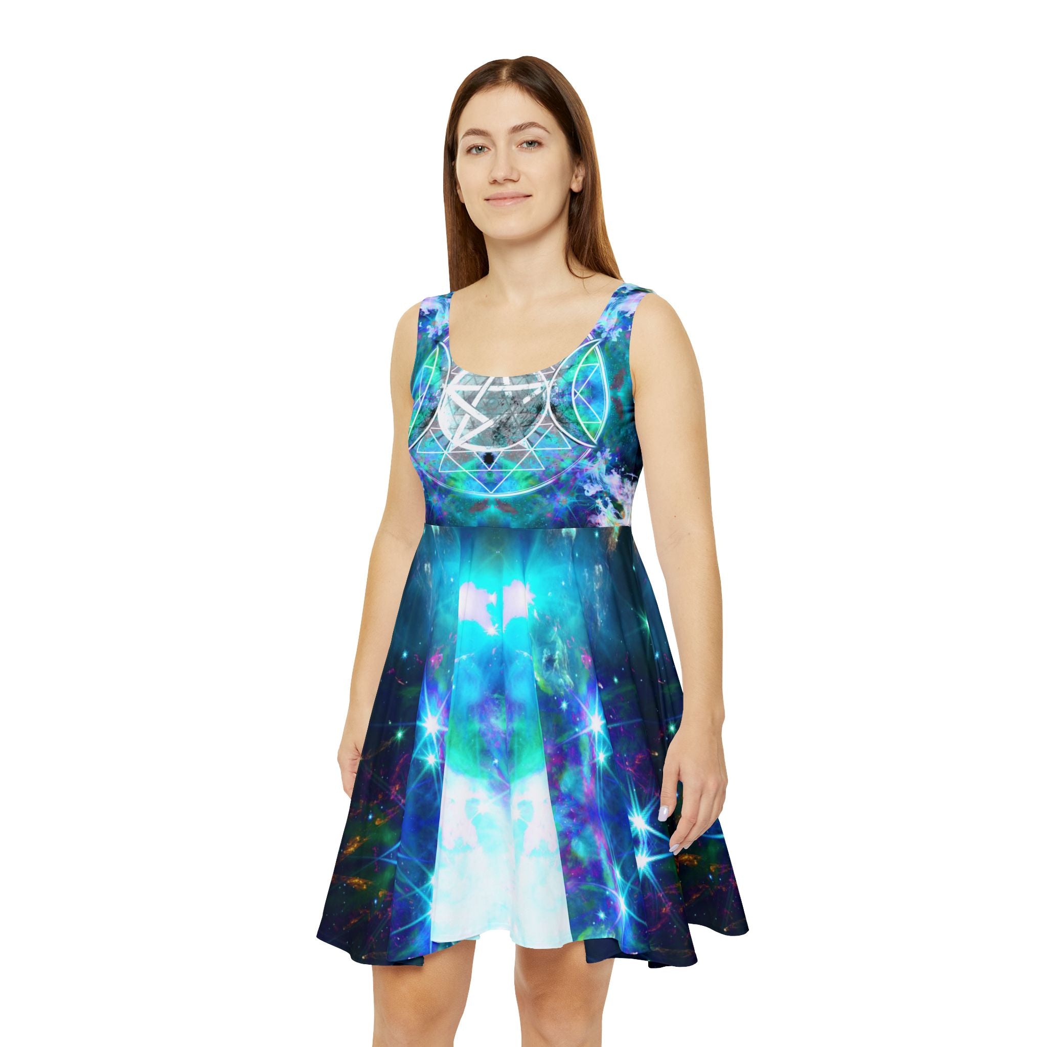 Katerina's Now and Forever Triple Goddess Meditations Women's Skater Dress