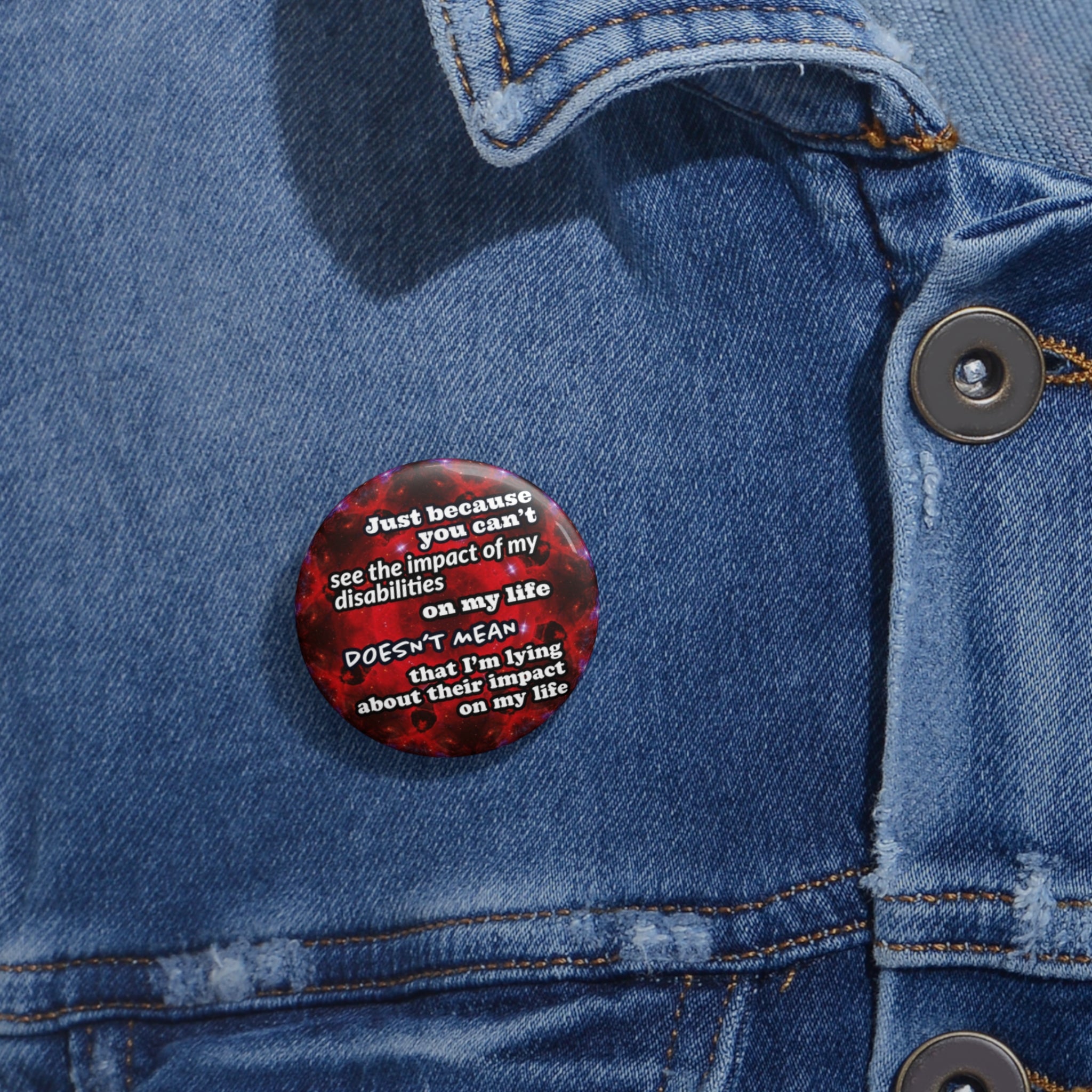 Katerina's Battle Symphony Desires "Just Because You Can't" Pin Buttons