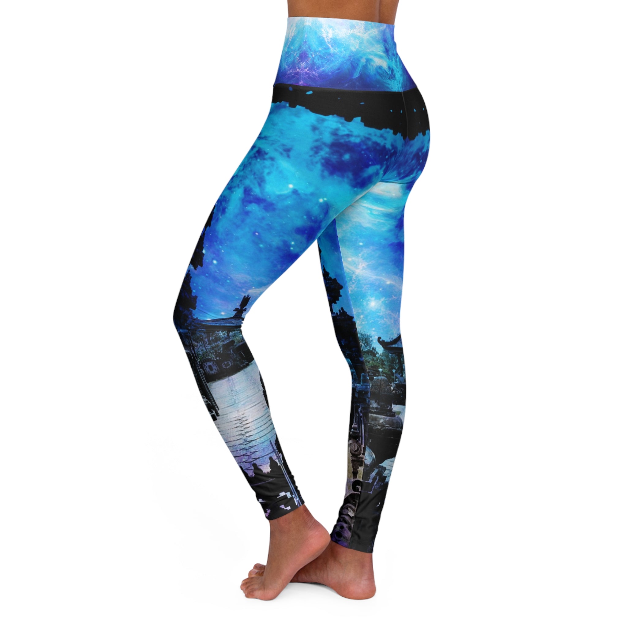 Creation's Heaven Balinese Dreams  High Waisted Yoga Leggings