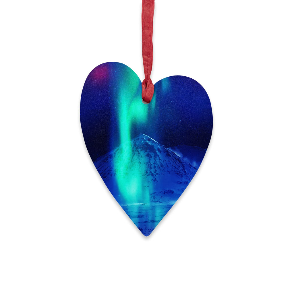 Lighted String Matanuska Dreams Wooden Ornaments