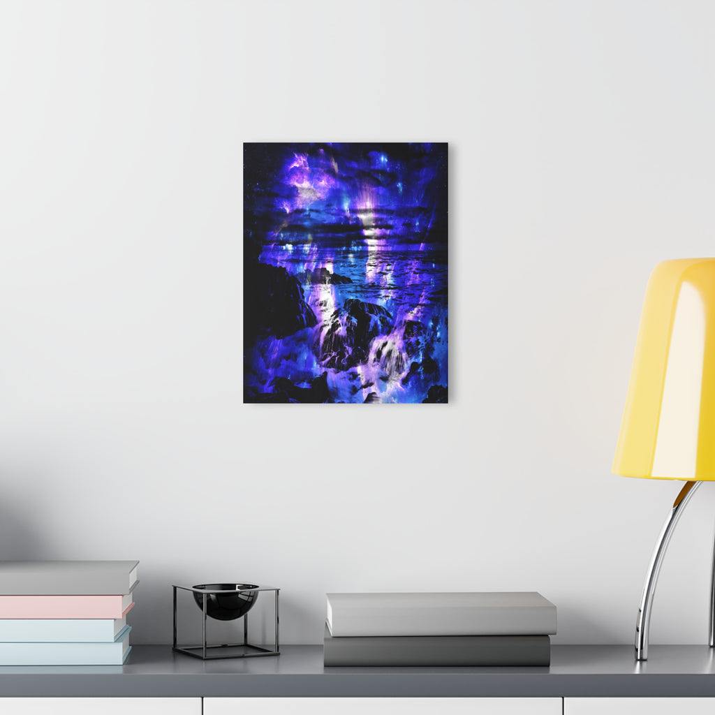 Amethyst Sapphire Cosmic Falls Dreams Acrylic Prints (French Cleat Hanging)
