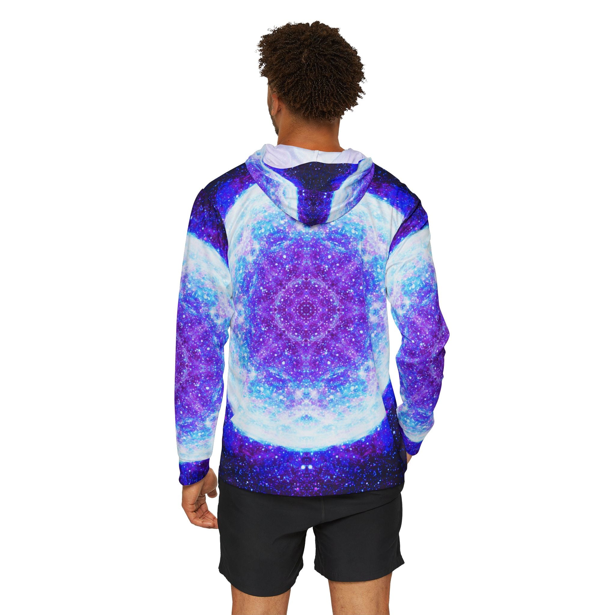 Amen JIn's As the Dark Against My Halo Desires Men's Warmup Hoodie