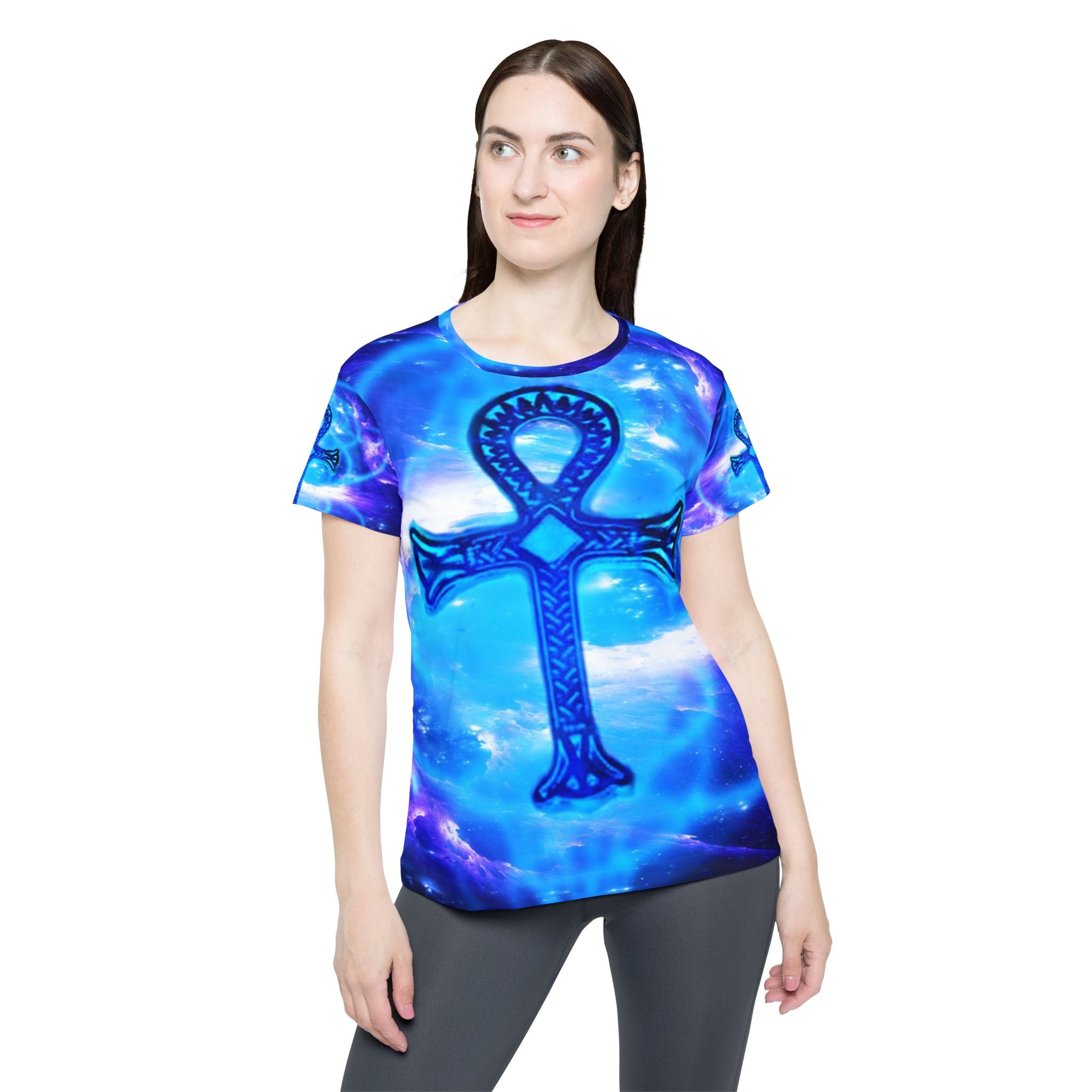 Amethyst Sapphire Ankh Dreams Women's Sports Jersey