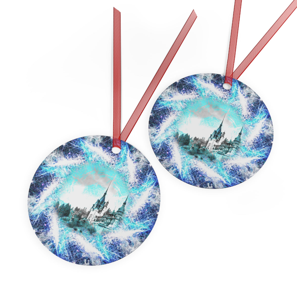 Katerina's Electric Dragon Fire Desires Dragoness Dreams Metal Ornaments