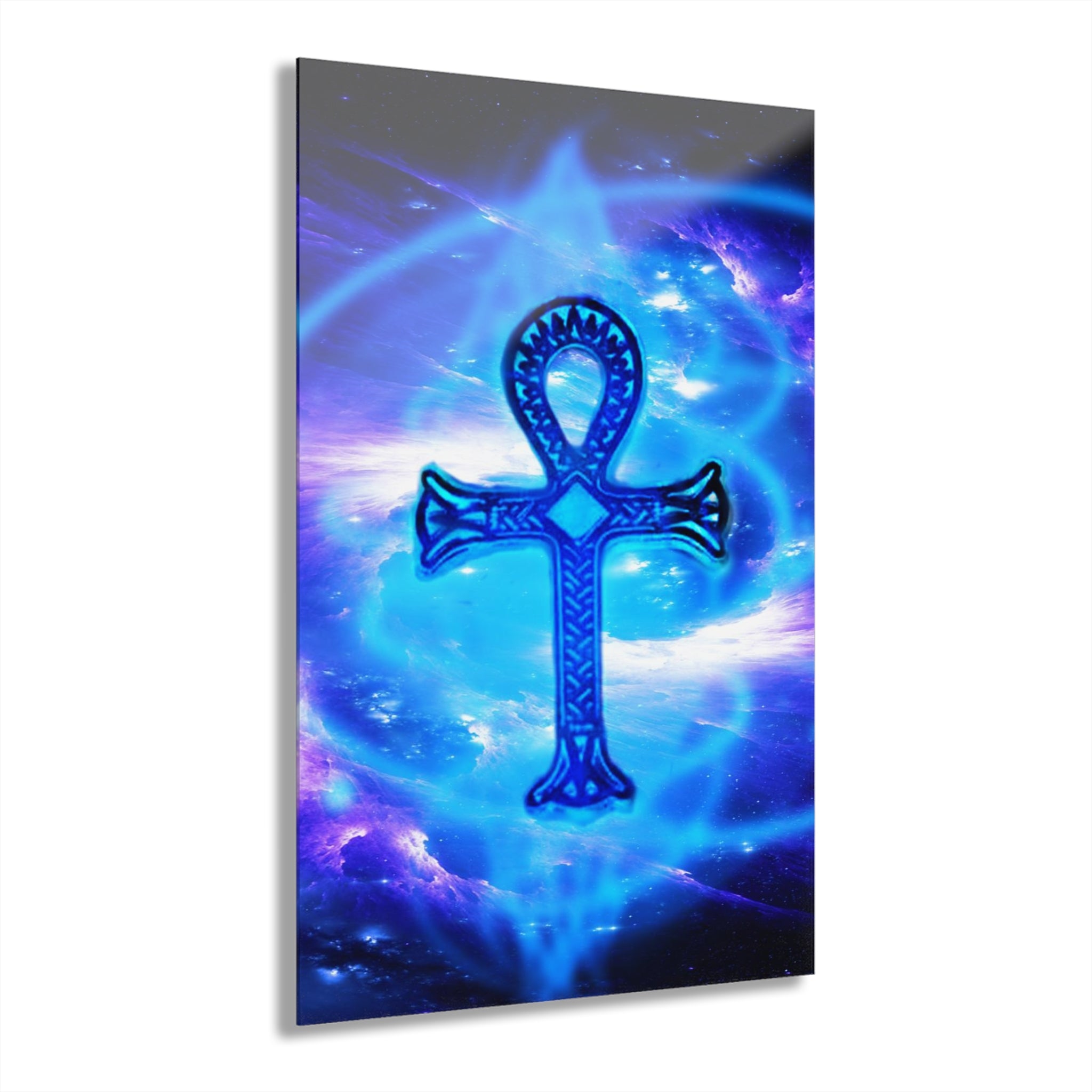 Amethyst Sapphire Ankh Dreams Acrylic Prints (French Cleat Hanging)